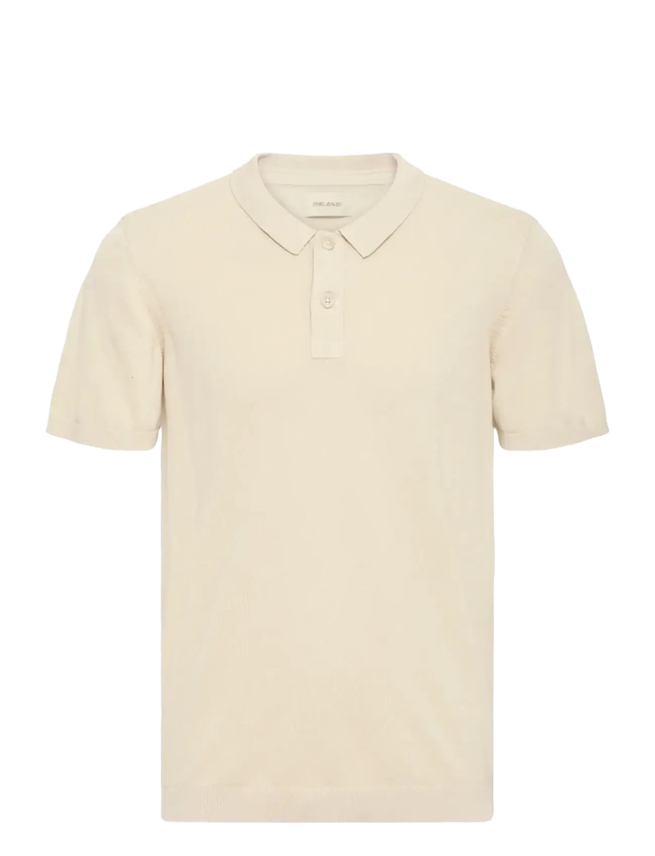 BLEND Bhbray Knit Polo Cream - S - Herren