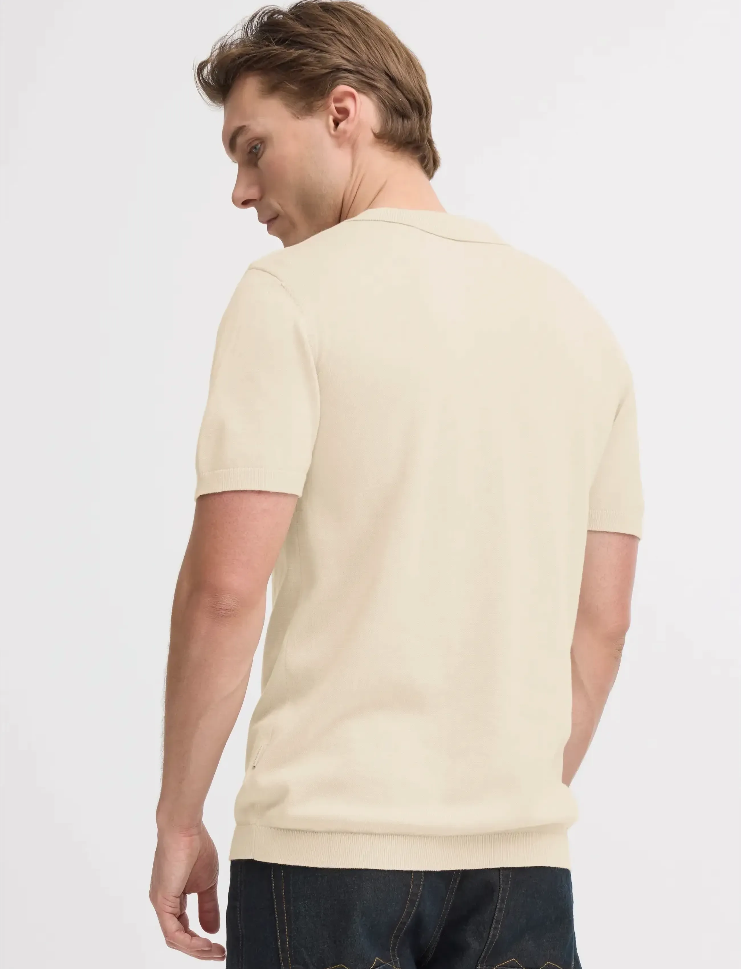 Blend - BHBRAY KNIT POLO - lühikeste varrukatega polod - oyster gray - 3