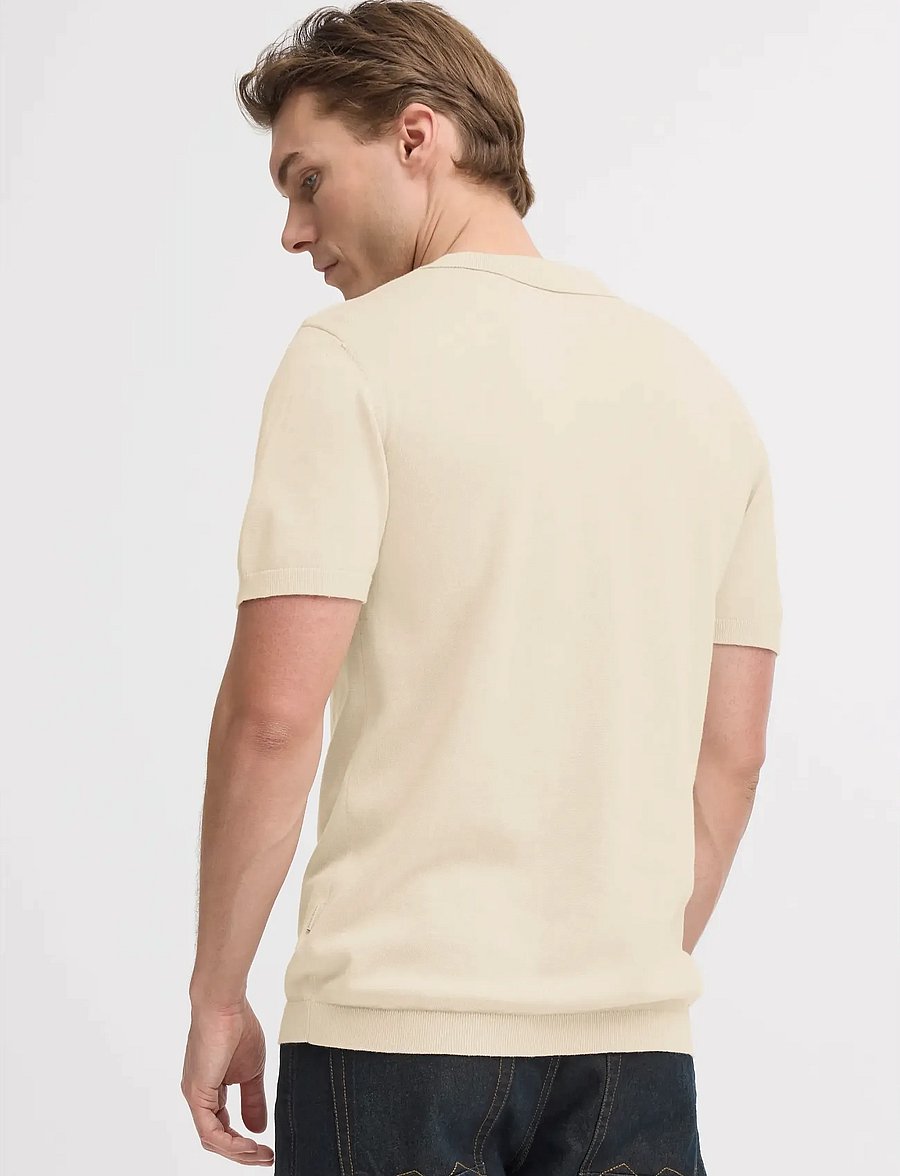 Blend - BHBRAY KNIT POLO - kortærmede poloer - oyster gray - 3