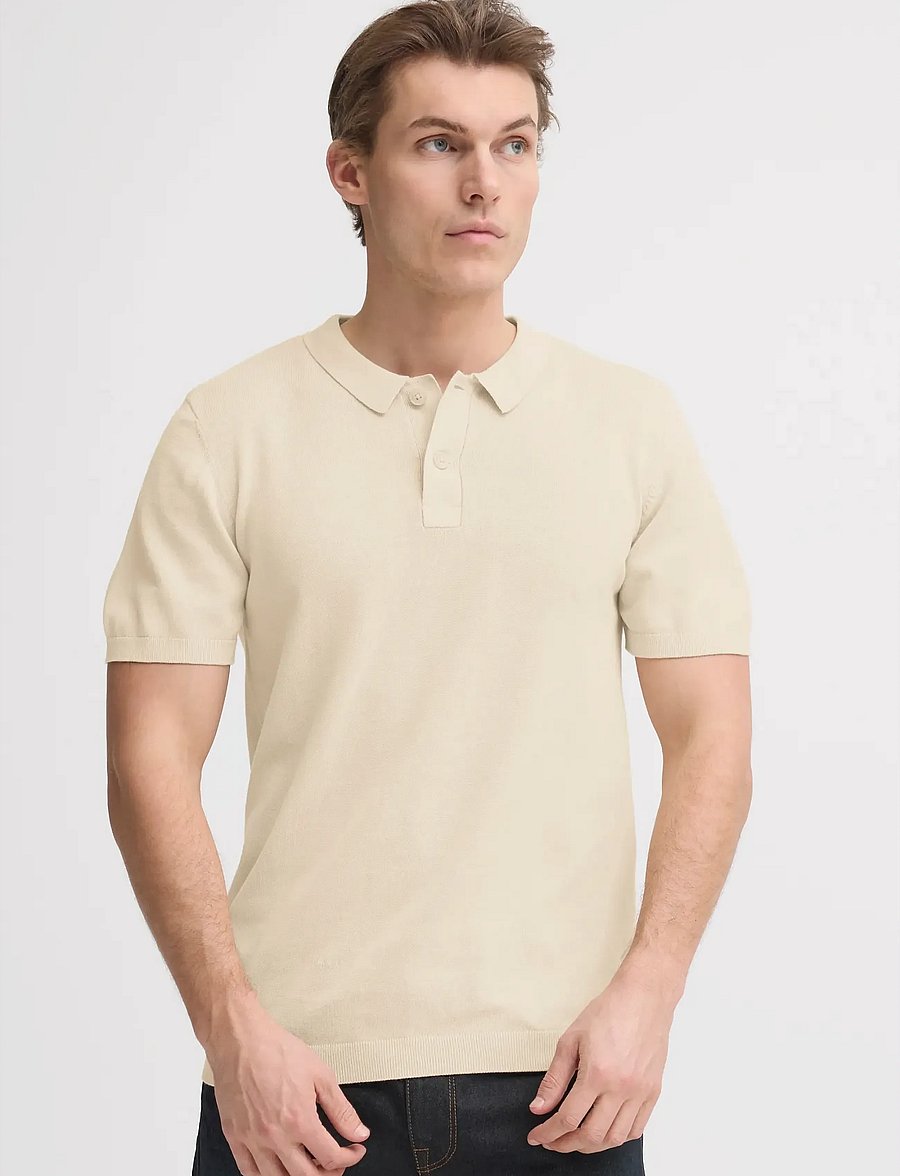 Blend - BHBRAY KNIT POLO - kortærmede poloer - oyster gray - 5