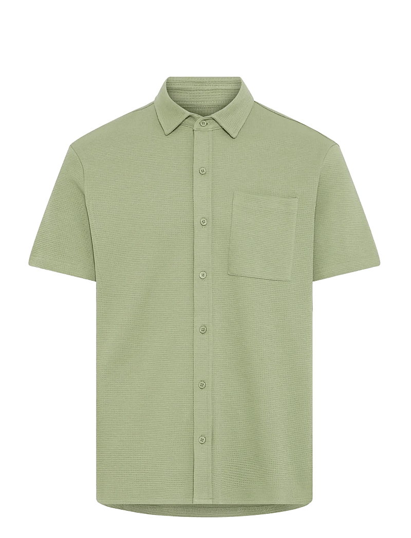 Blend - BHFILLIP SHIRT - chemises à manches courtes - oil green - 1