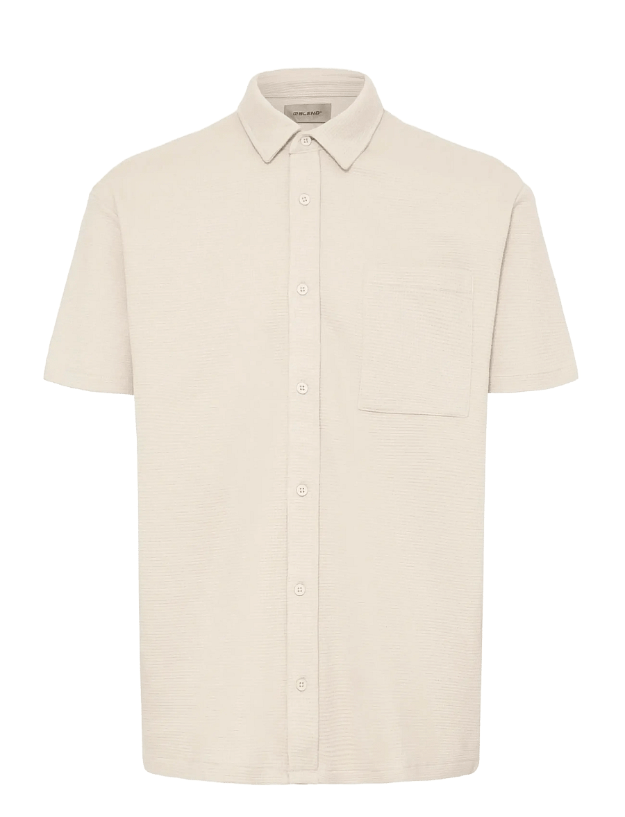 Blend - BHFILLIP SHIRT - kortærmede skjorter - oyster gray - 1