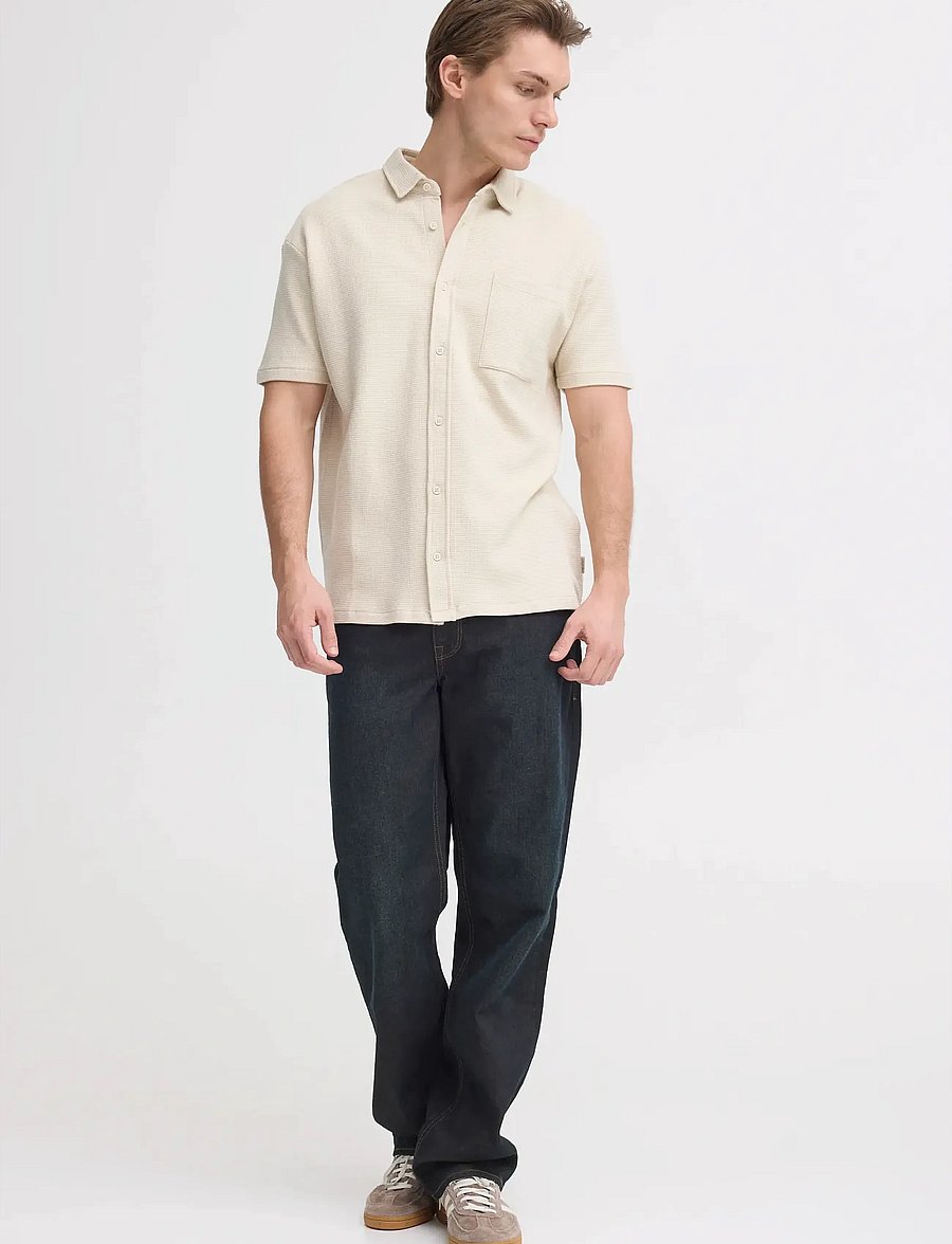 Blend - BHFILLIP SHIRT - kortærmede skjorter - oyster gray - 0