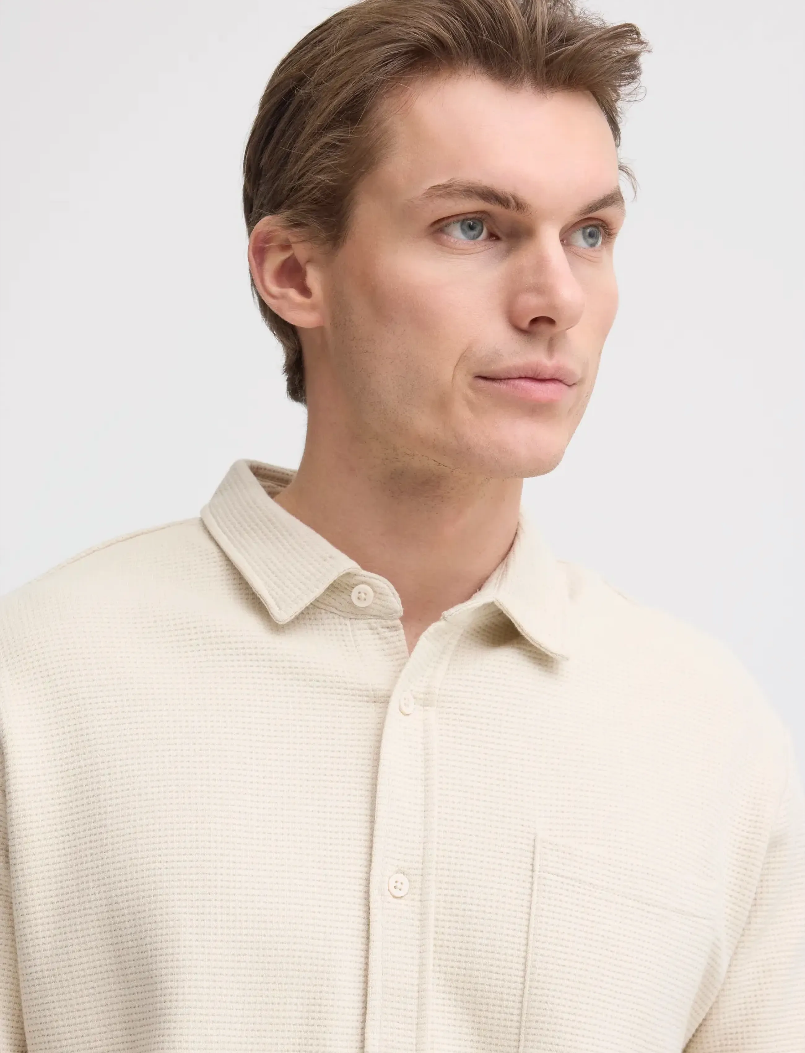 Blend - BHFILLIP SHIRT - kurzarmhemden - oyster gray - 4
