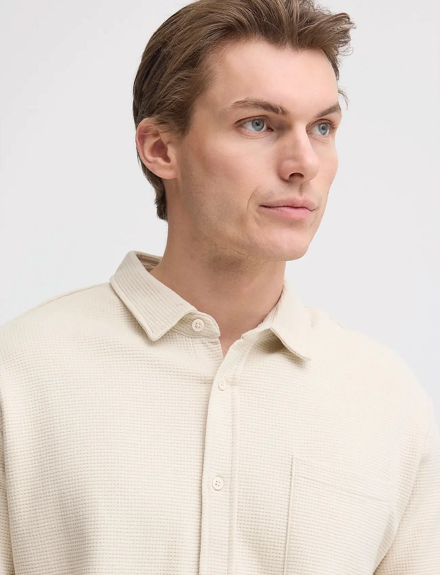 Blend - BHFILLIP SHIRT - kortærmede skjorter - oyster gray - 4