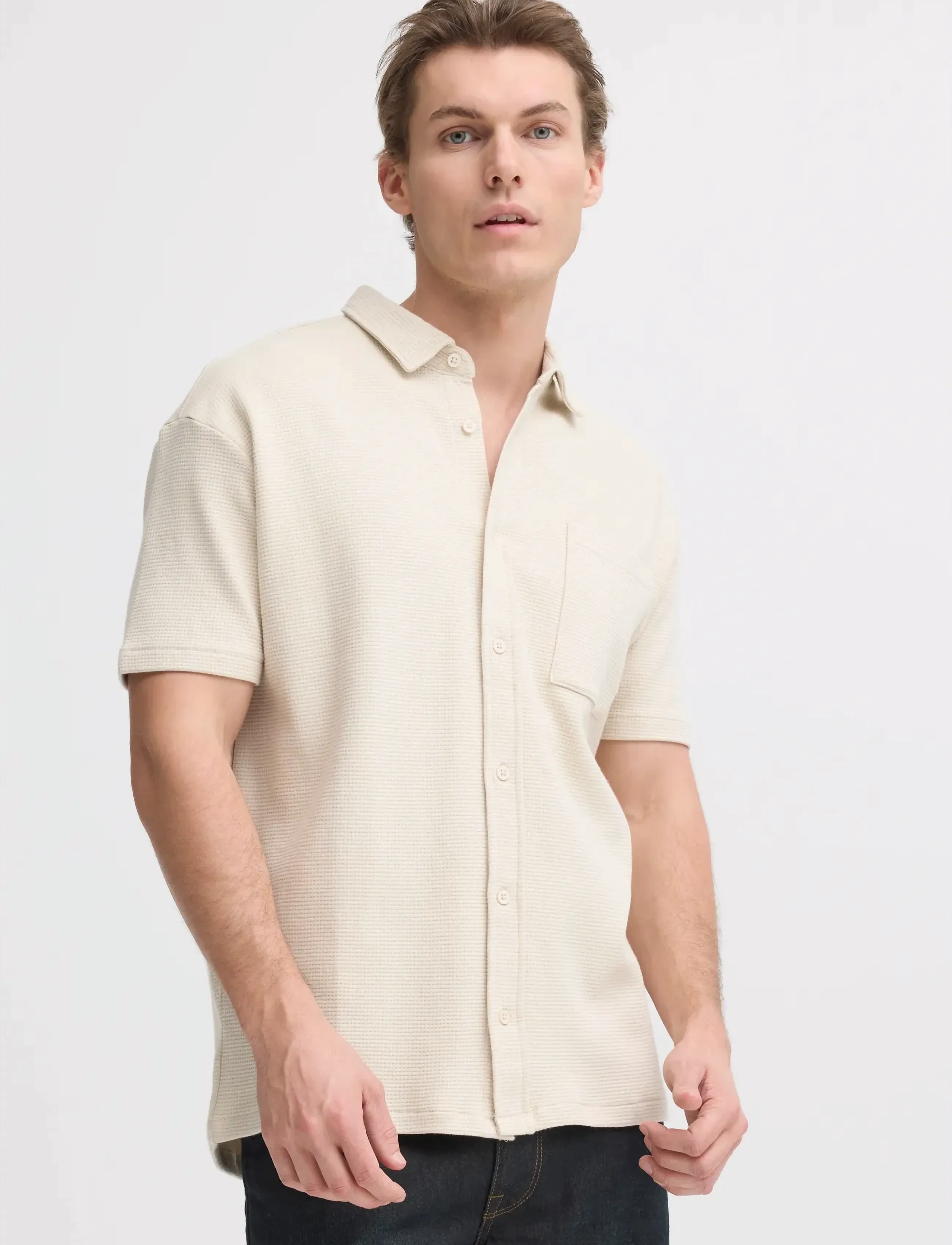 Blend - BHFILLIP SHIRT - kurzarmhemden - oyster gray - 5