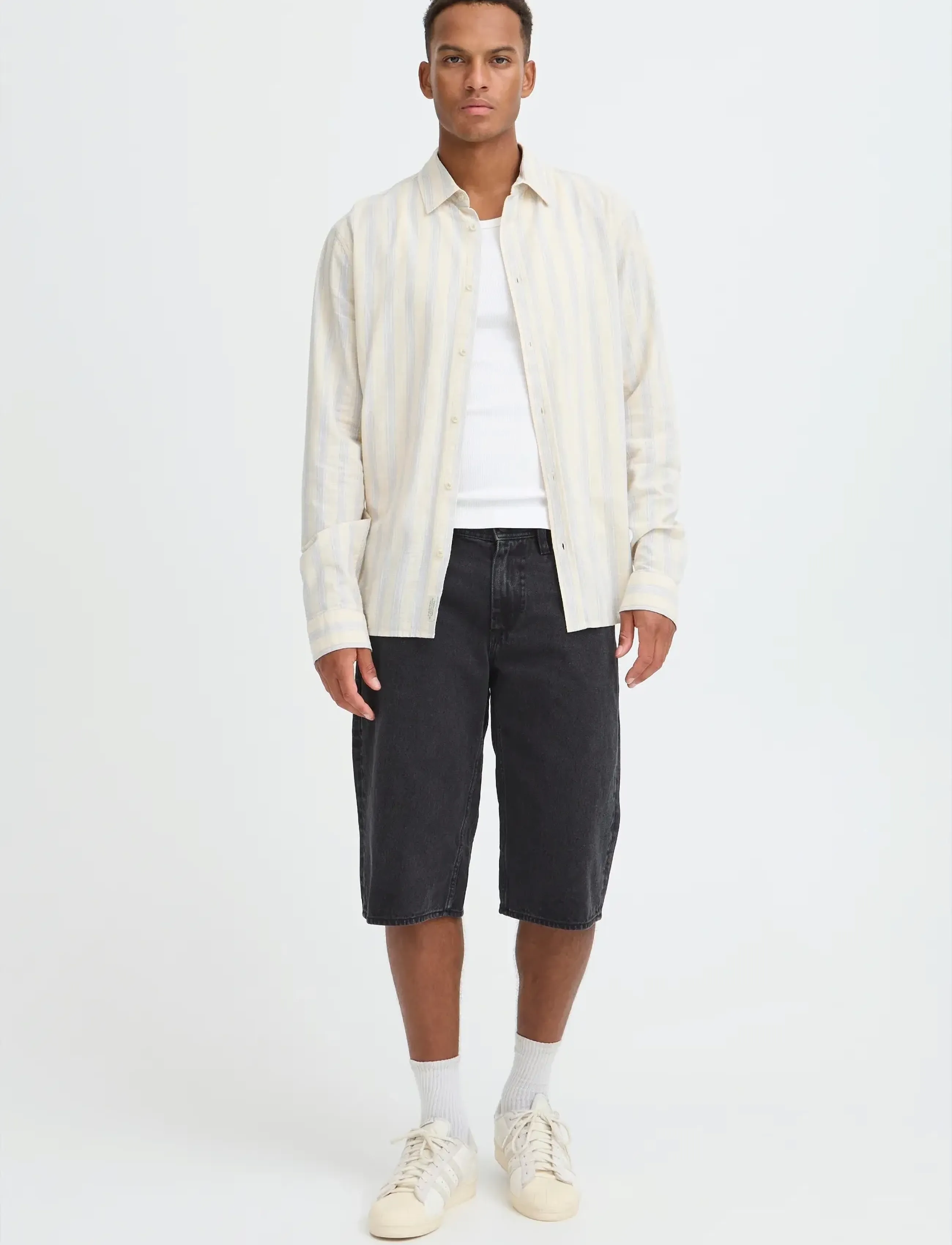 Blend Bhflake Loose Denimshorts, Mænd, Løse Denimshorts, Grå, Str: XXL