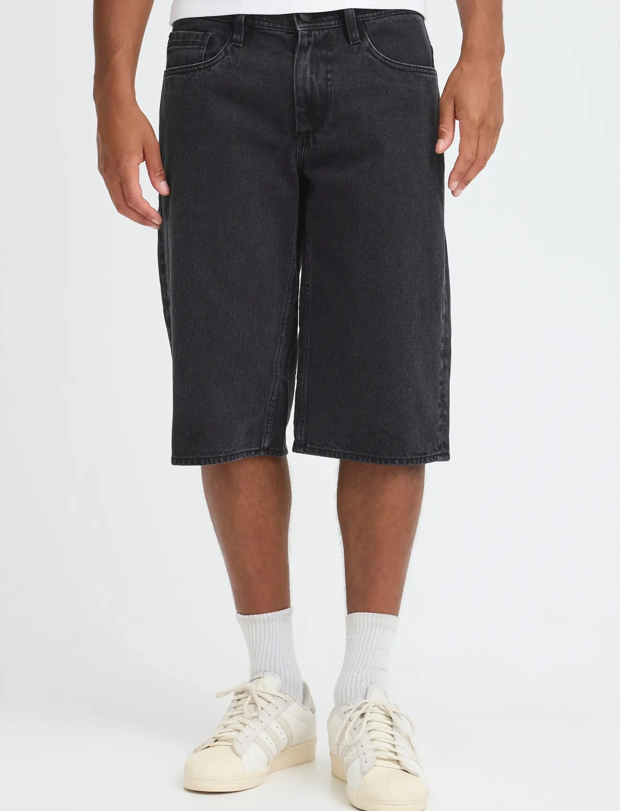 Blend - BHFLAKE LOOSE DENIMSHORTS - lowest prices - denim black - 3