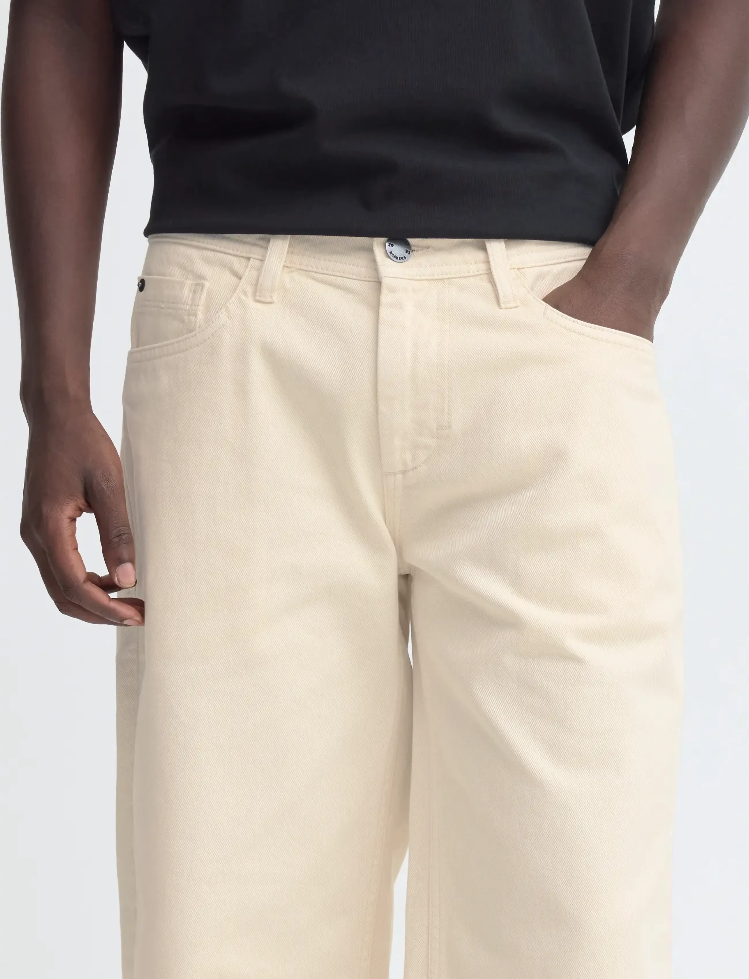 Blend - BHFLAKE LOOSE DENIMSHORTS - laveste priser - denim ecru - 5
