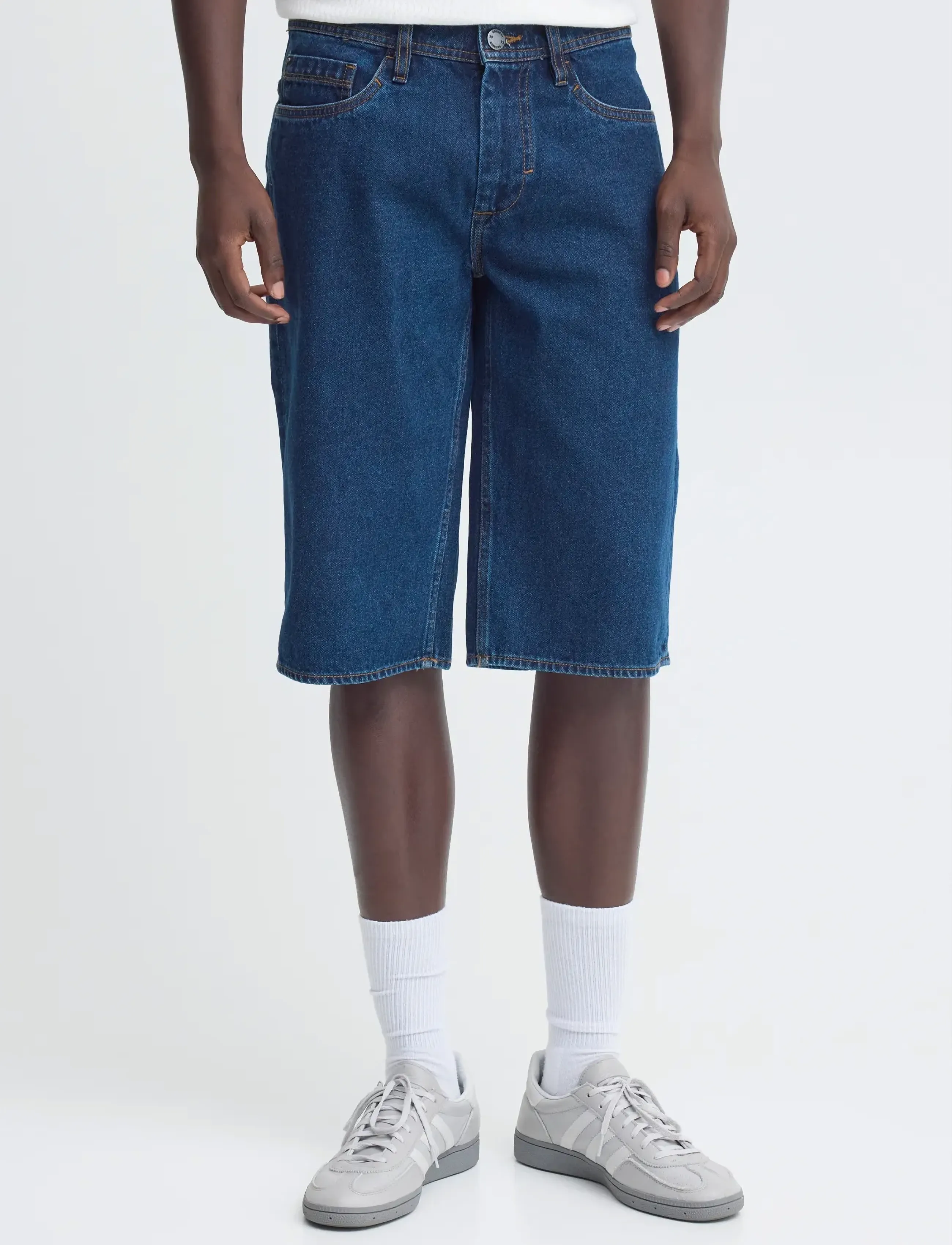Blend - BHFLAKE LOOSE DENIMSHORTS - jorts - denim middle blue - 4