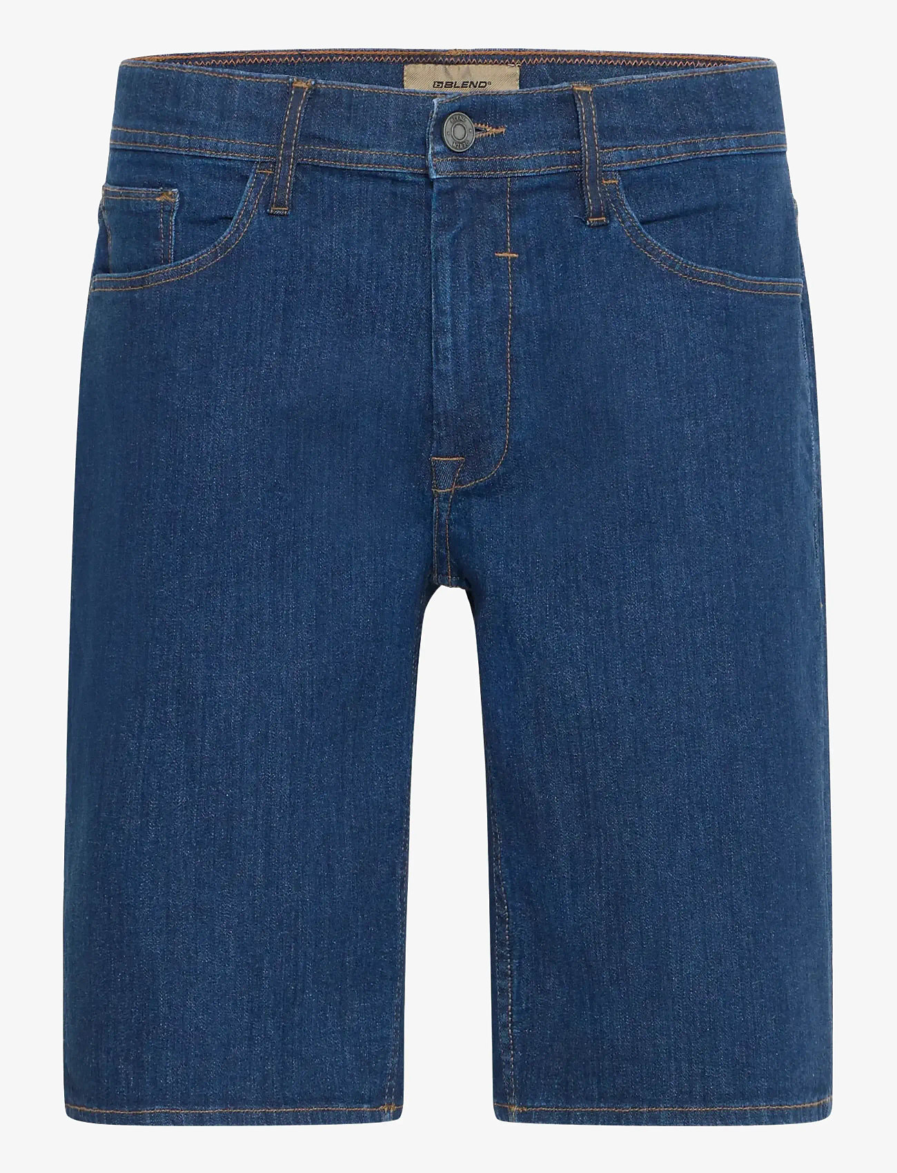 Blend - BHTWISTER SLM/REG DENIMSHORTS - lühikesed teksapüksid - denim dark blue - 1