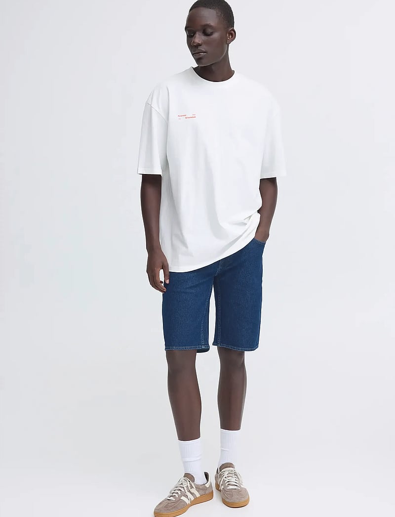 Blend - BHTWISTER SLM/REG DENIMSHORTS - jeans shorts - denim dark blue - 0