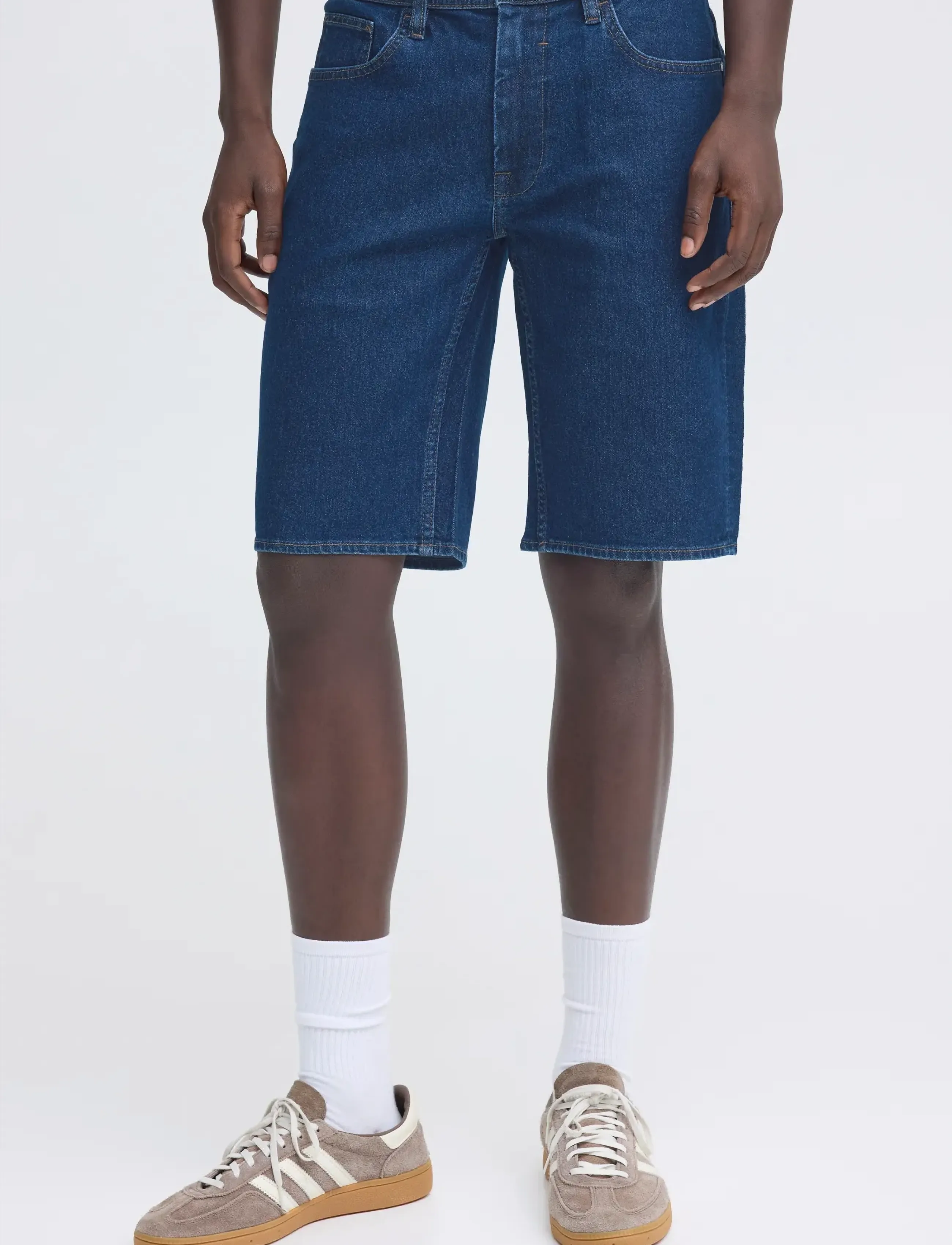 Blend - BHTWISTER SLM/REG DENIMSHORTS - jorts - denim dark blue - 5