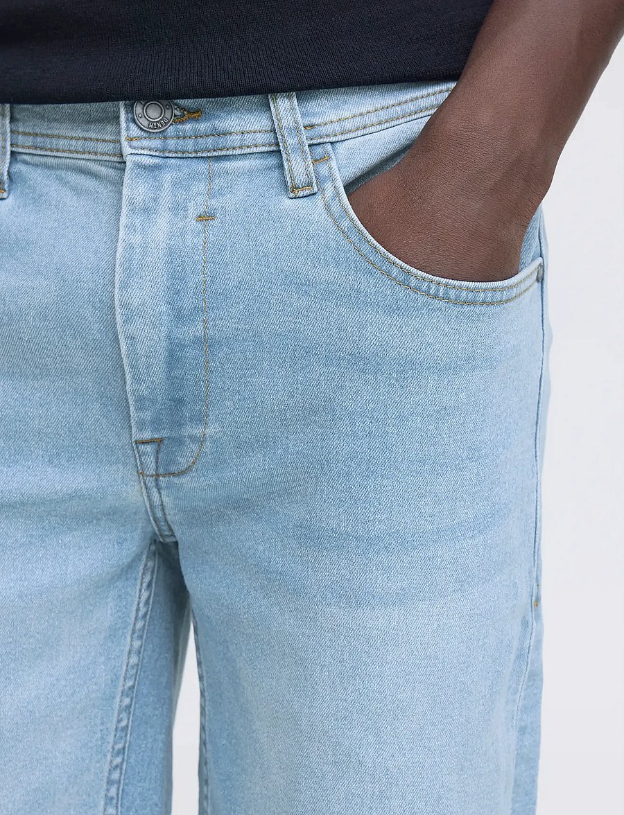 Blend - BHTWISTER SLM/REG DENIMSHORTS - jeans shorts - denim light blue - 4