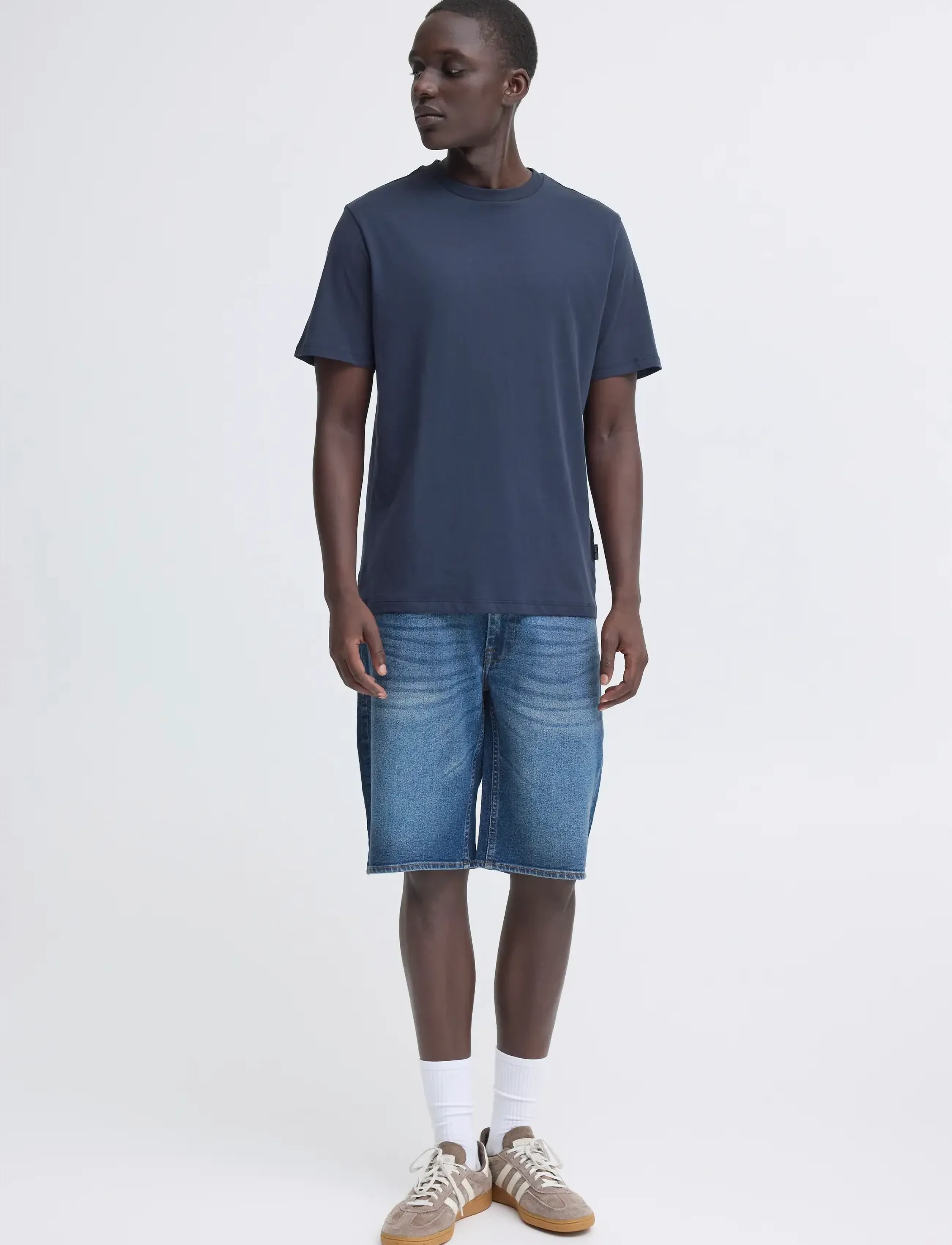 Blend Bhtwister Slm/Reg Denimshorts, L, Blue, Shorts > Denim Shorts, Herre