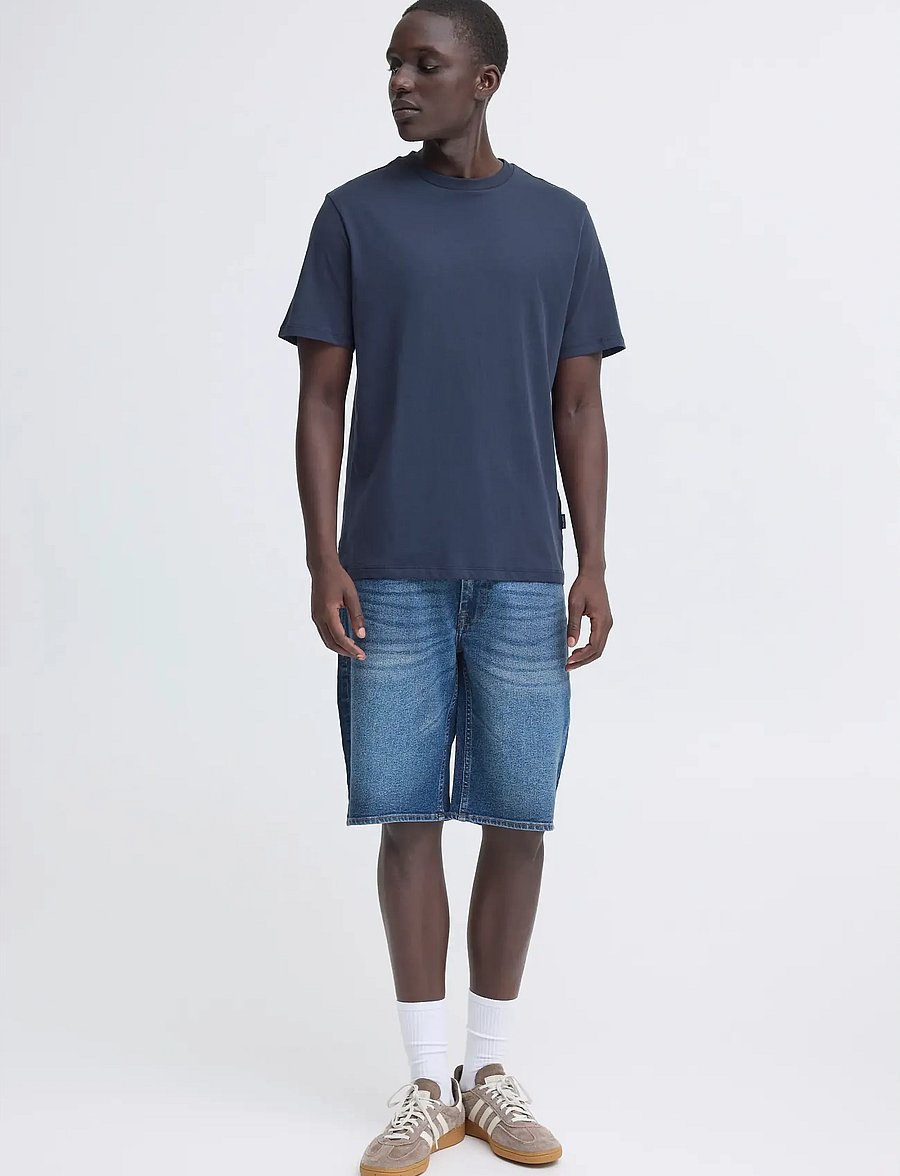 Blend - BHTWISTER SLM/REG DENIMSHORTS - jeans shorts - denim middle blue - 0
