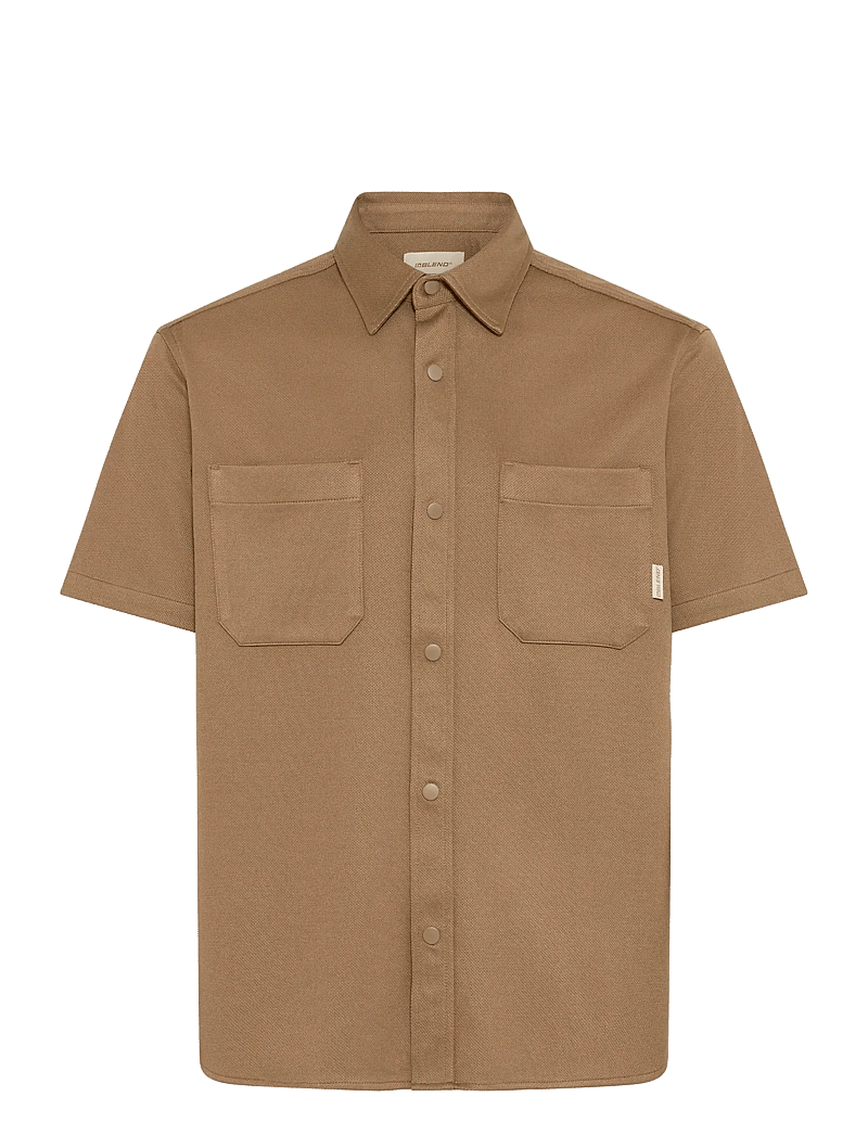 Blend - BHADRIAN SS SHIRT - kortærmede skjorter - otter - 1