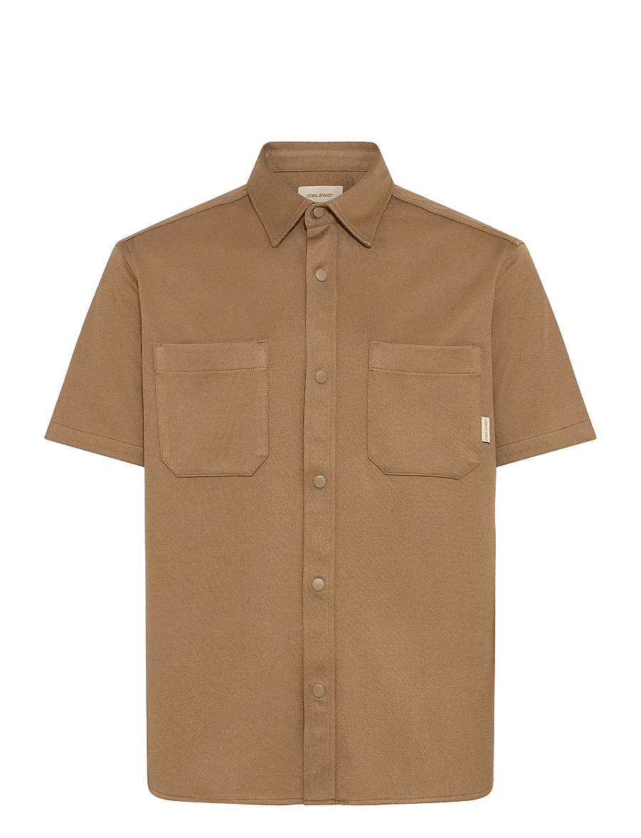 Blend - BHADRIAN SS SHIRT - stutterma skyrtur - otter - 1