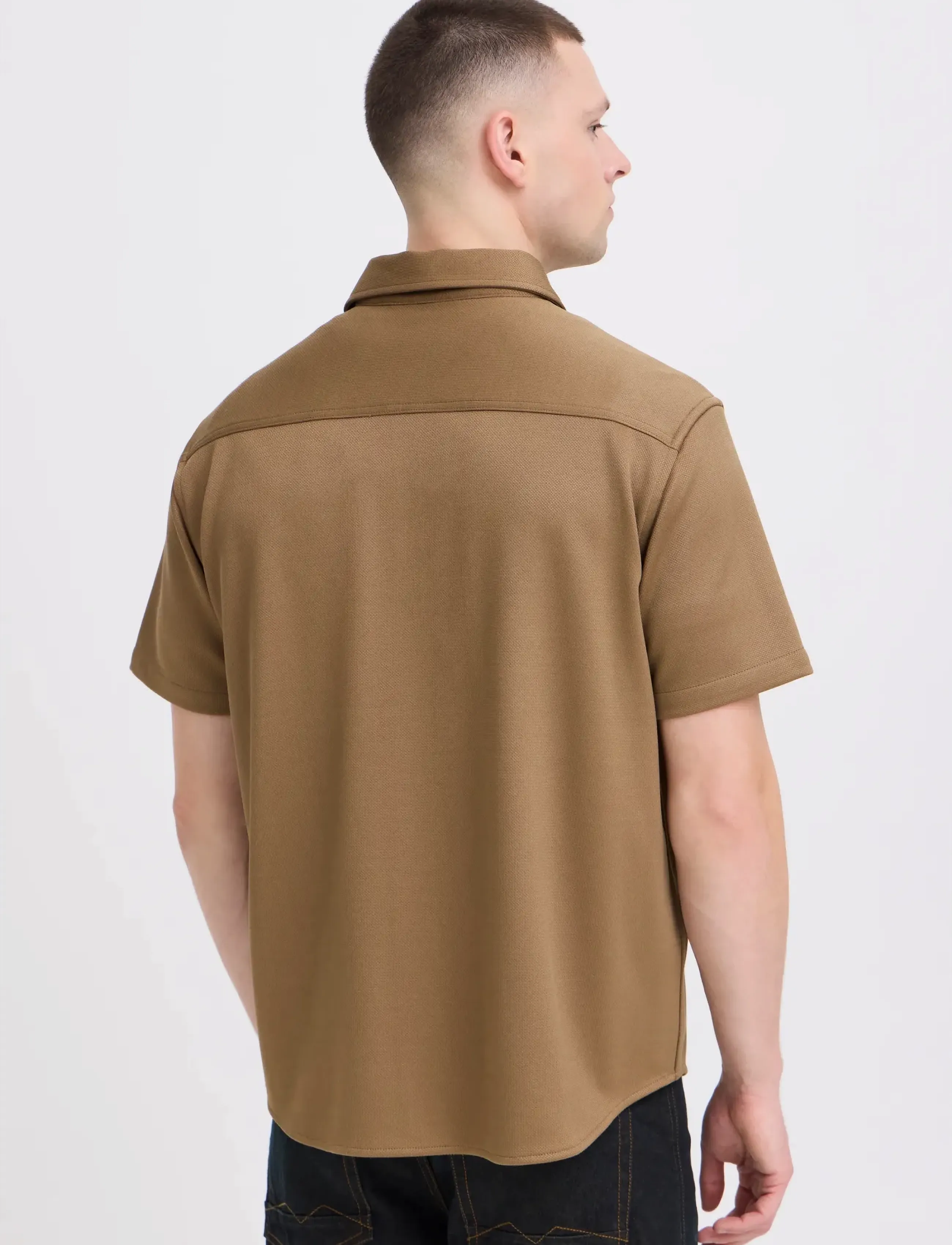 Blend - BHADRIAN SS SHIRT - stutterma skyrtur - otter - 3