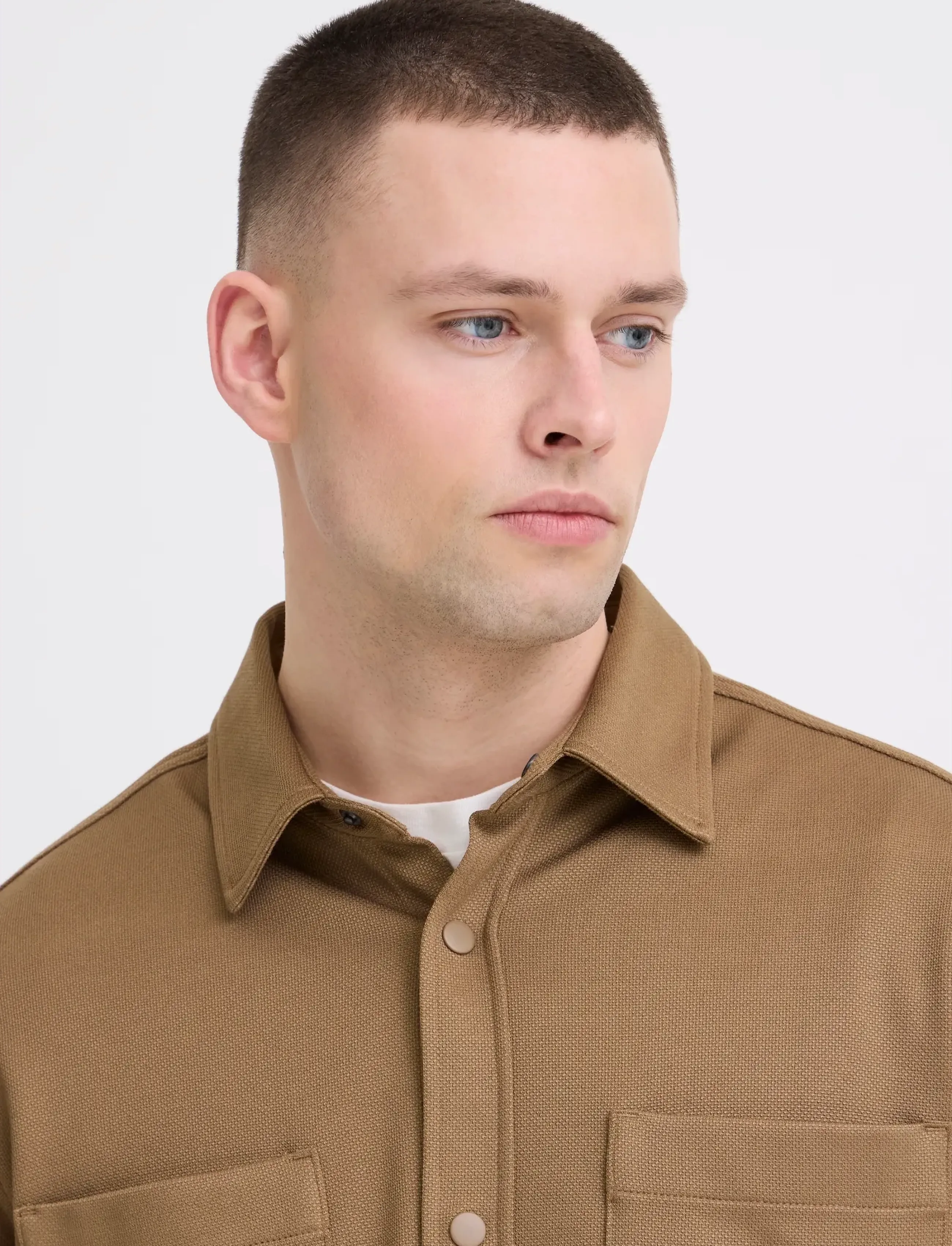 Blend - BHADRIAN SS SHIRT - stutterma skyrtur - otter - 4