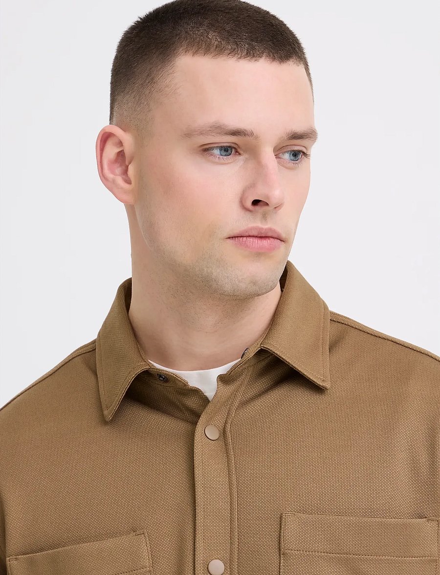 Blend - BHADRIAN SS SHIRT - stutterma skyrtur - otter - 4