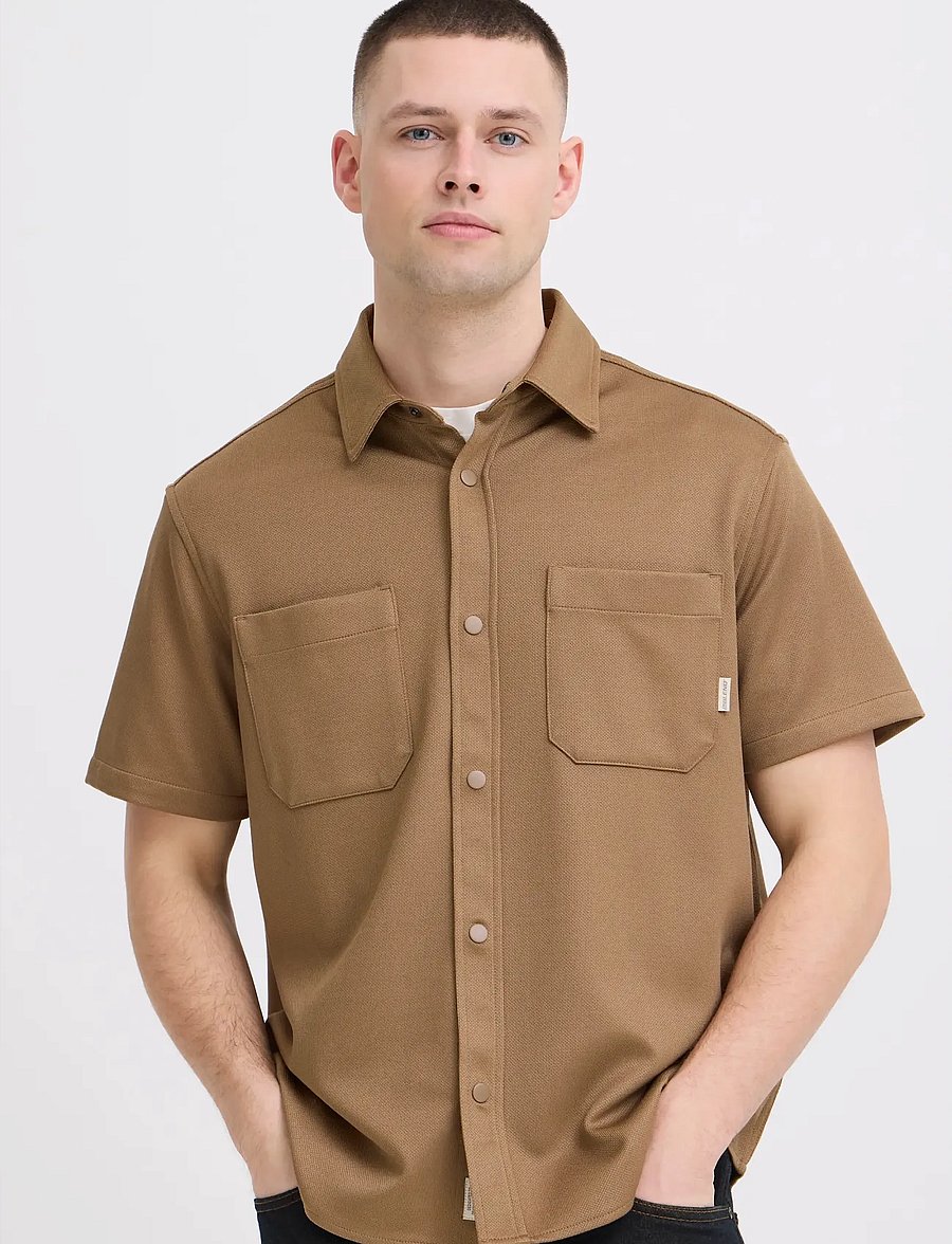 Blend - BHADRIAN SS SHIRT - stutterma skyrtur - otter - 5