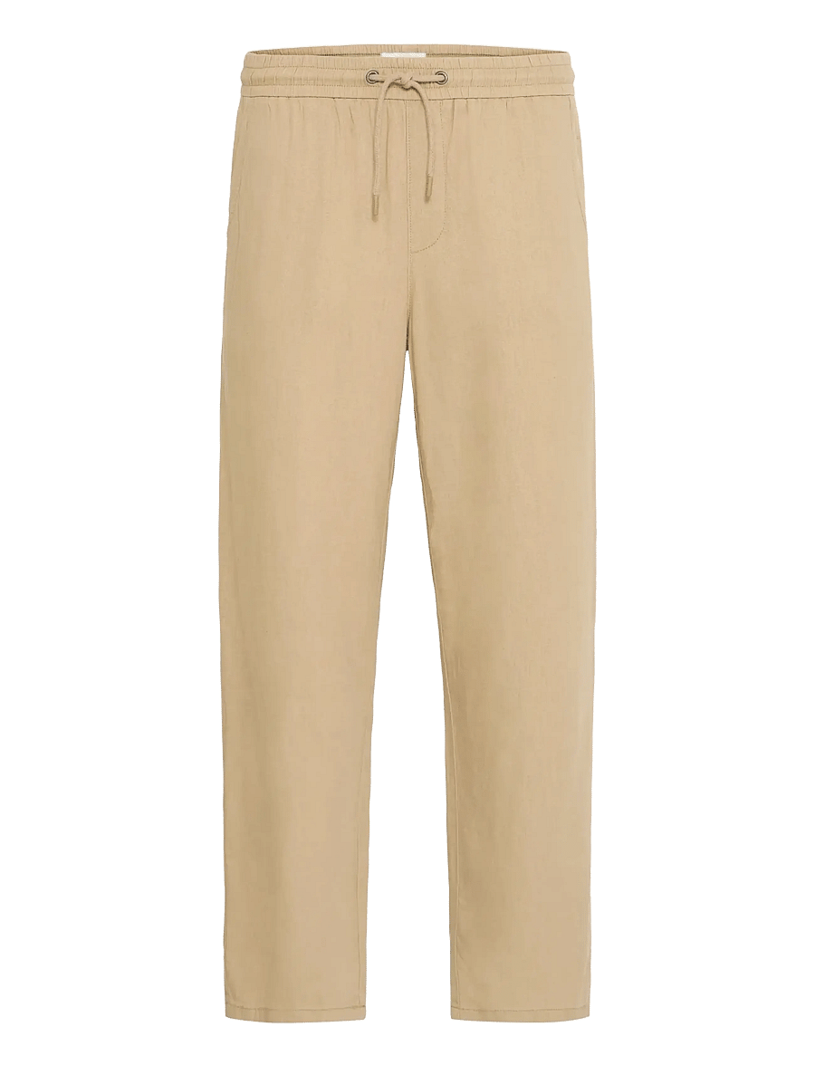 Blend - BHMALVIN LINEN EASY P - leinenhosen - cornstalk - 1