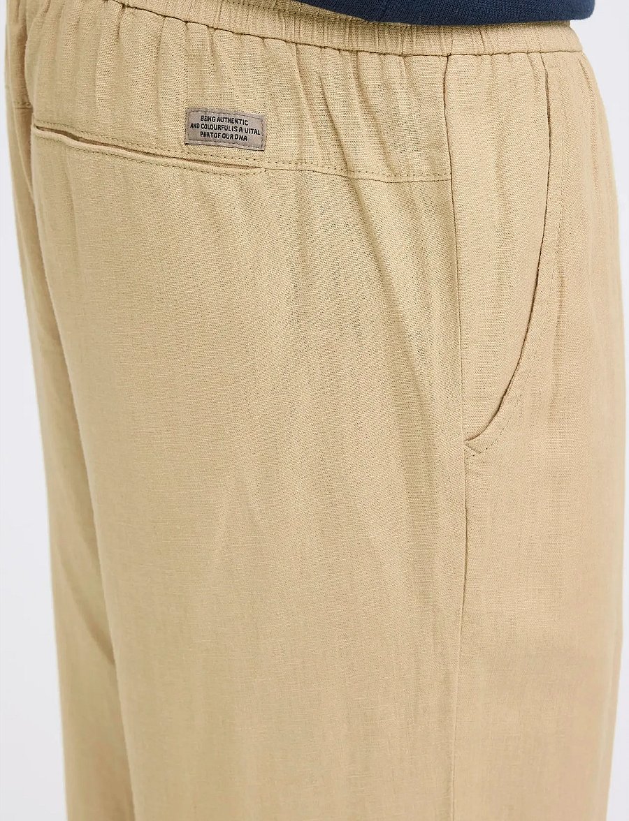 Blend - BHMALVIN LINEN EASY P - leinenhosen - cornstalk - 4