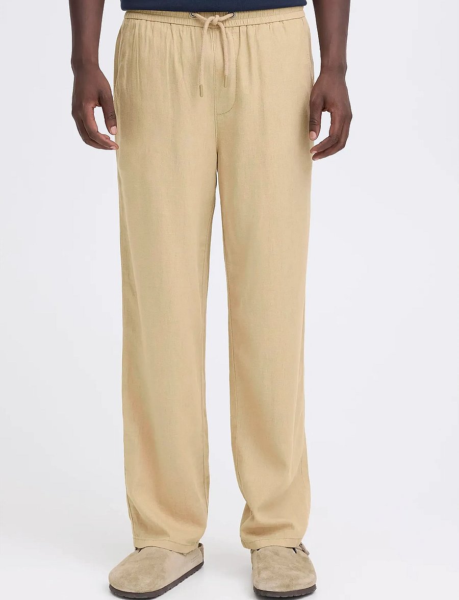 Blend - BHMALVIN LINEN EASY P - leinenhosen - cornstalk - 5