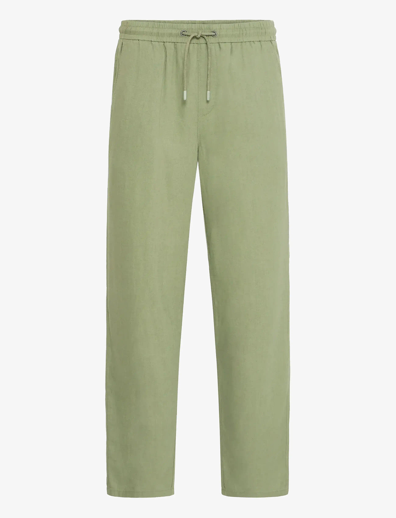Blend - BHMALVIN LINEN EASY P - najniższe ceny - oil green - 1