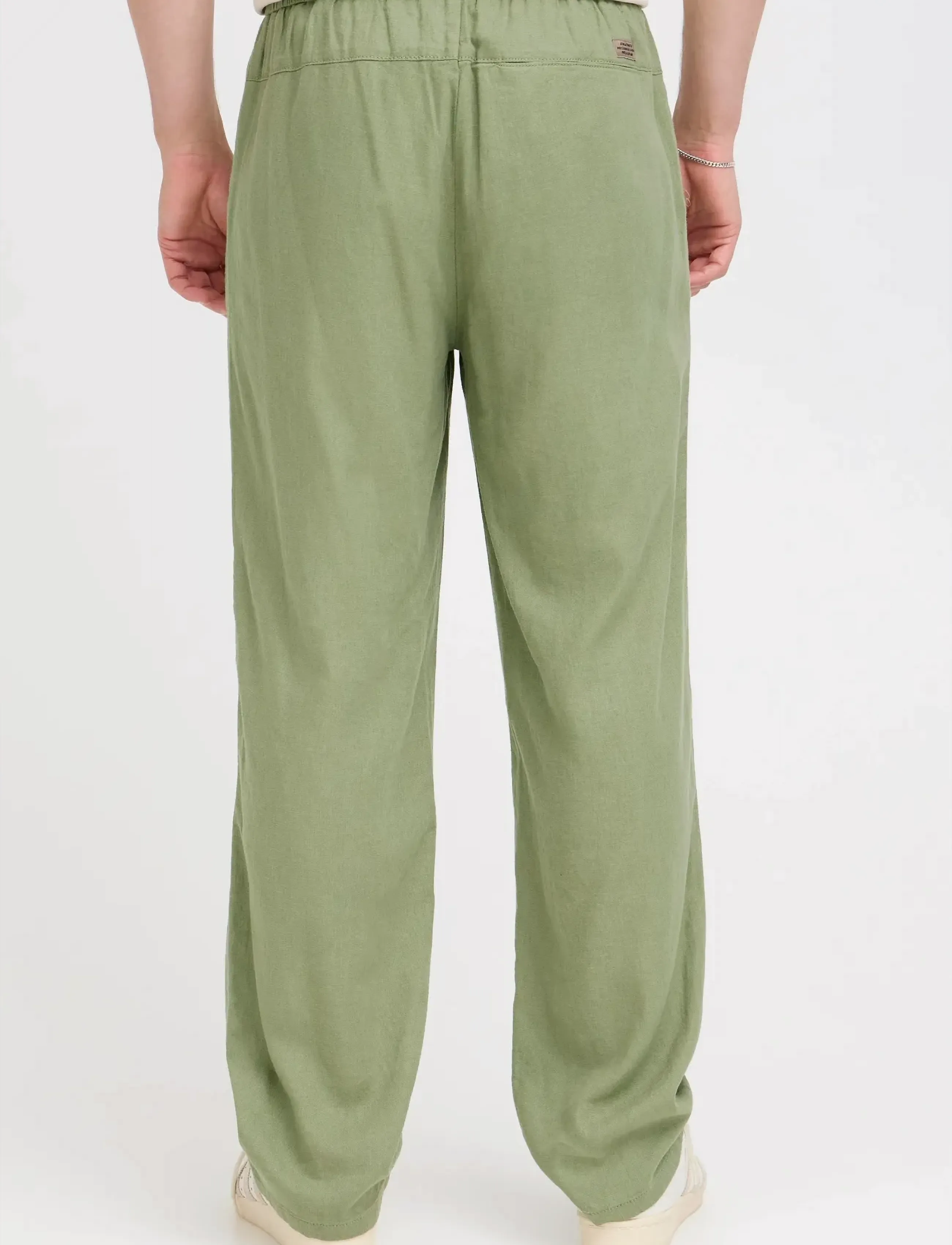 Blend - BHMALVIN LINEN EASY P - laveste priser - oil green - 3