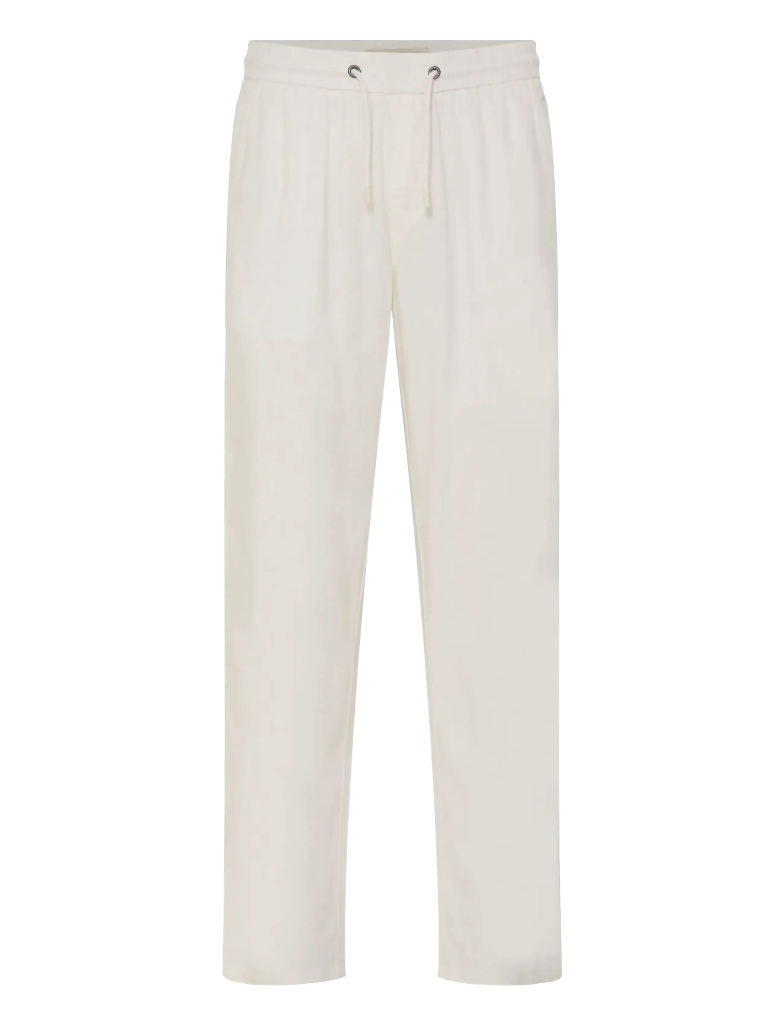Blend BHMALVIN LINEN EASY P - Byxor - SNOW WHITE / white