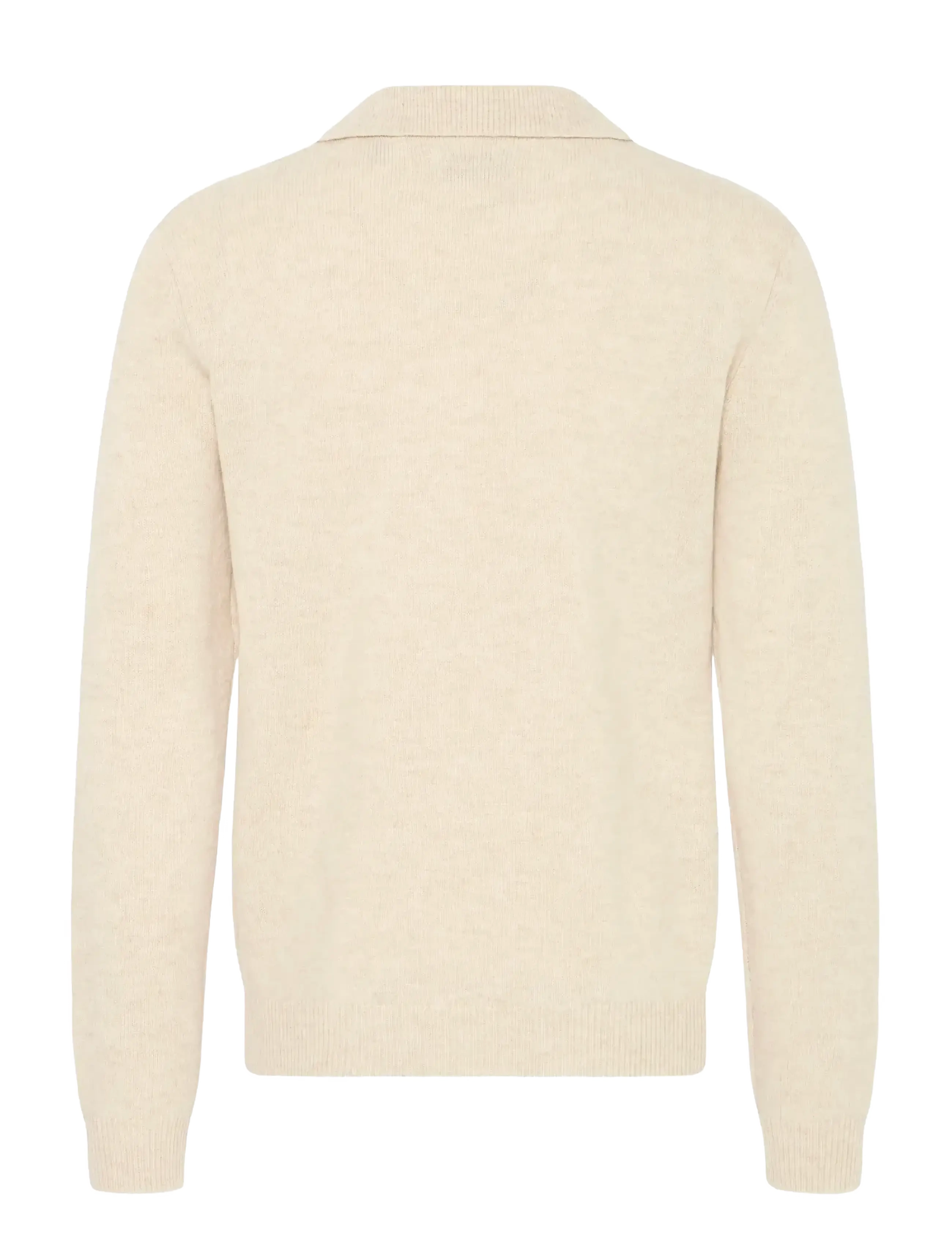 Blend - BHBRANKO POLO SPLITN NOOS - poloer i strik med lange ærmer - crockery melange - 2