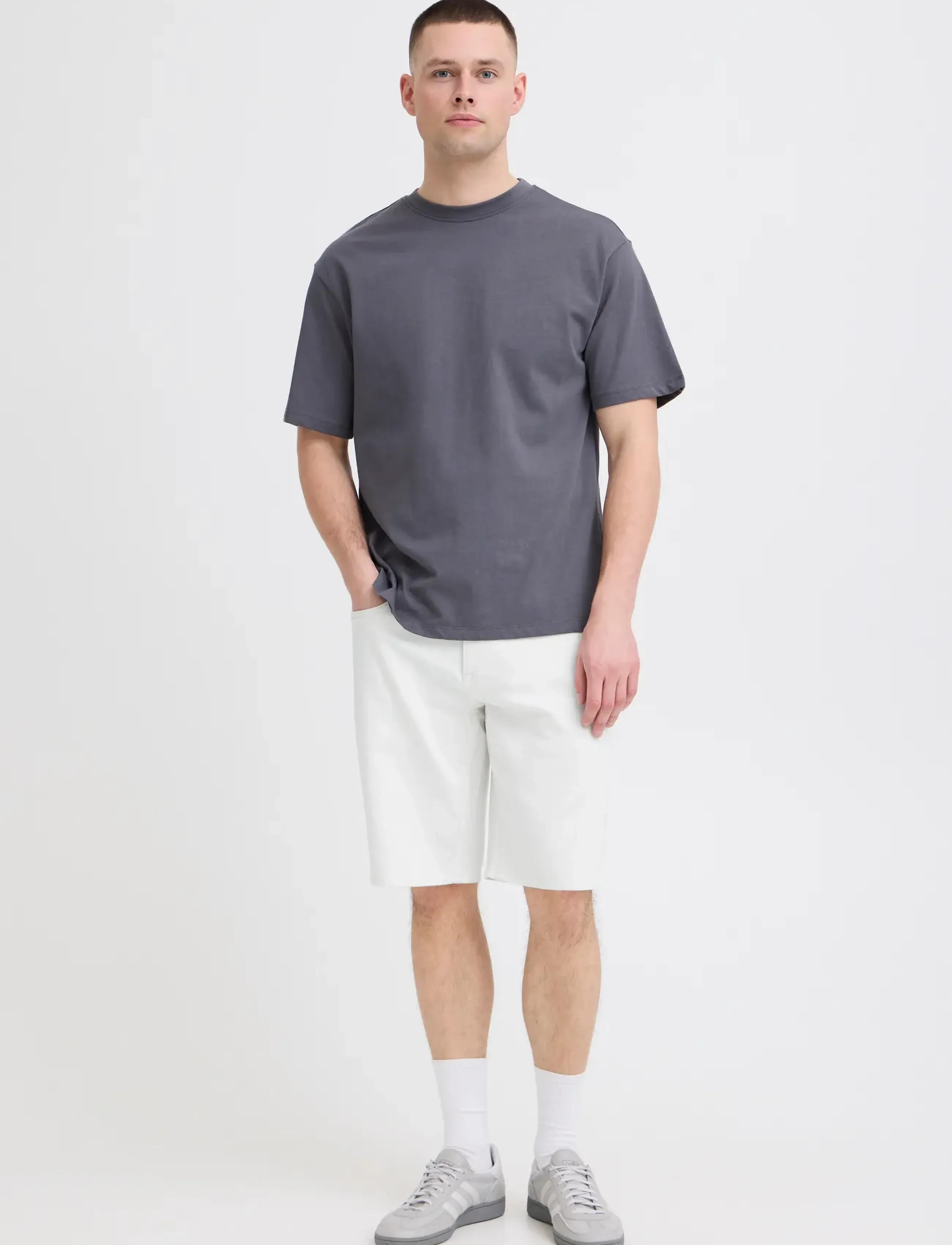 Blend Bhblizzard_Denimshorts_Jogg, XXL, White, Shorts > Denim Shorts, Herre