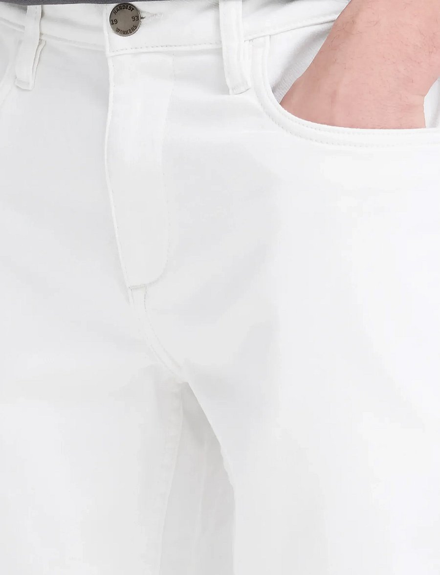 Blend - BHBLIZZARD_DENIMSHORTS_JOGG - lühikesed vabaajapüksid - snow white - 4