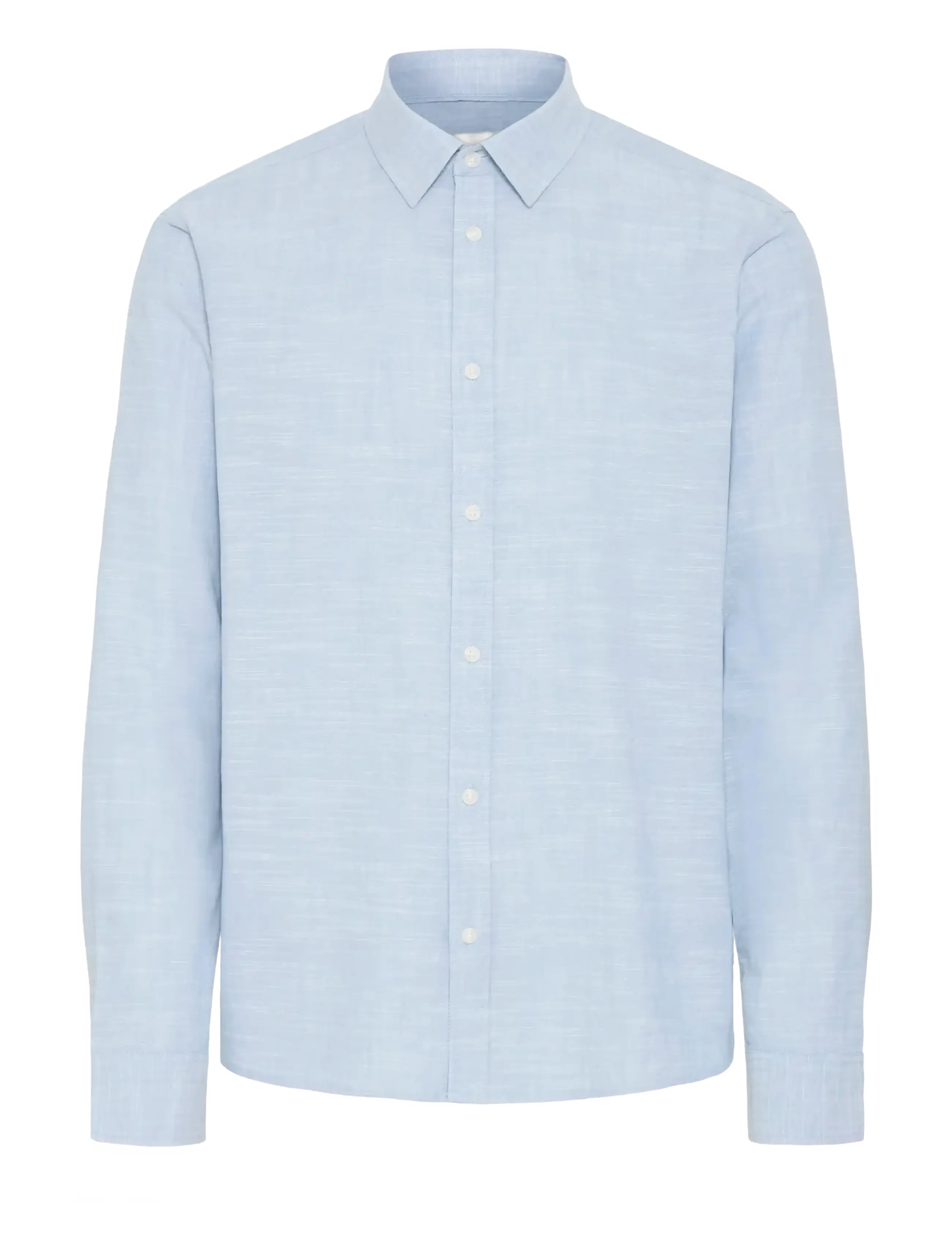 Blend BHDARIS SLUB L/S - Särgid - FADED DENIM / blue