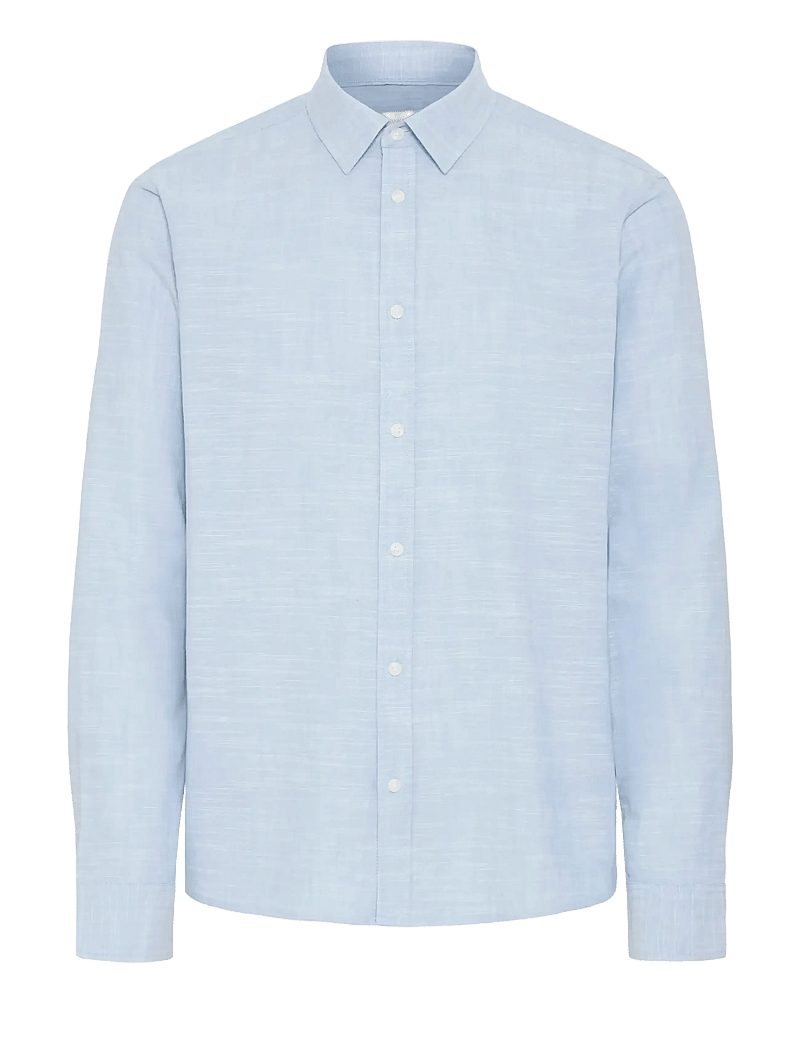 Blend - BHDARIS SLUB L/S - casual skjorter - faded denim - 1