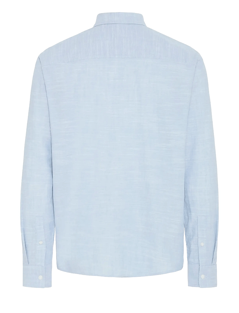 Blend - BHDARIS SLUB L/S - casual skjorter - faded denim - 2