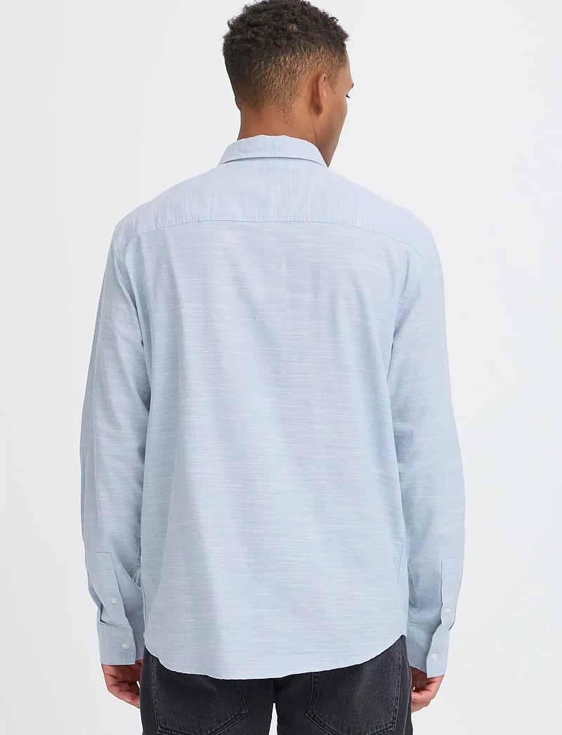Blend - BHDARIS SLUB L/S - casual skjorter - faded denim - 3