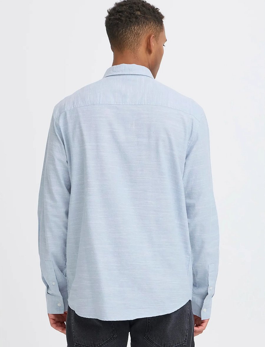 Blend - BHDARIS SLUB L/S - vabaajasärgid - faded denim - 3
