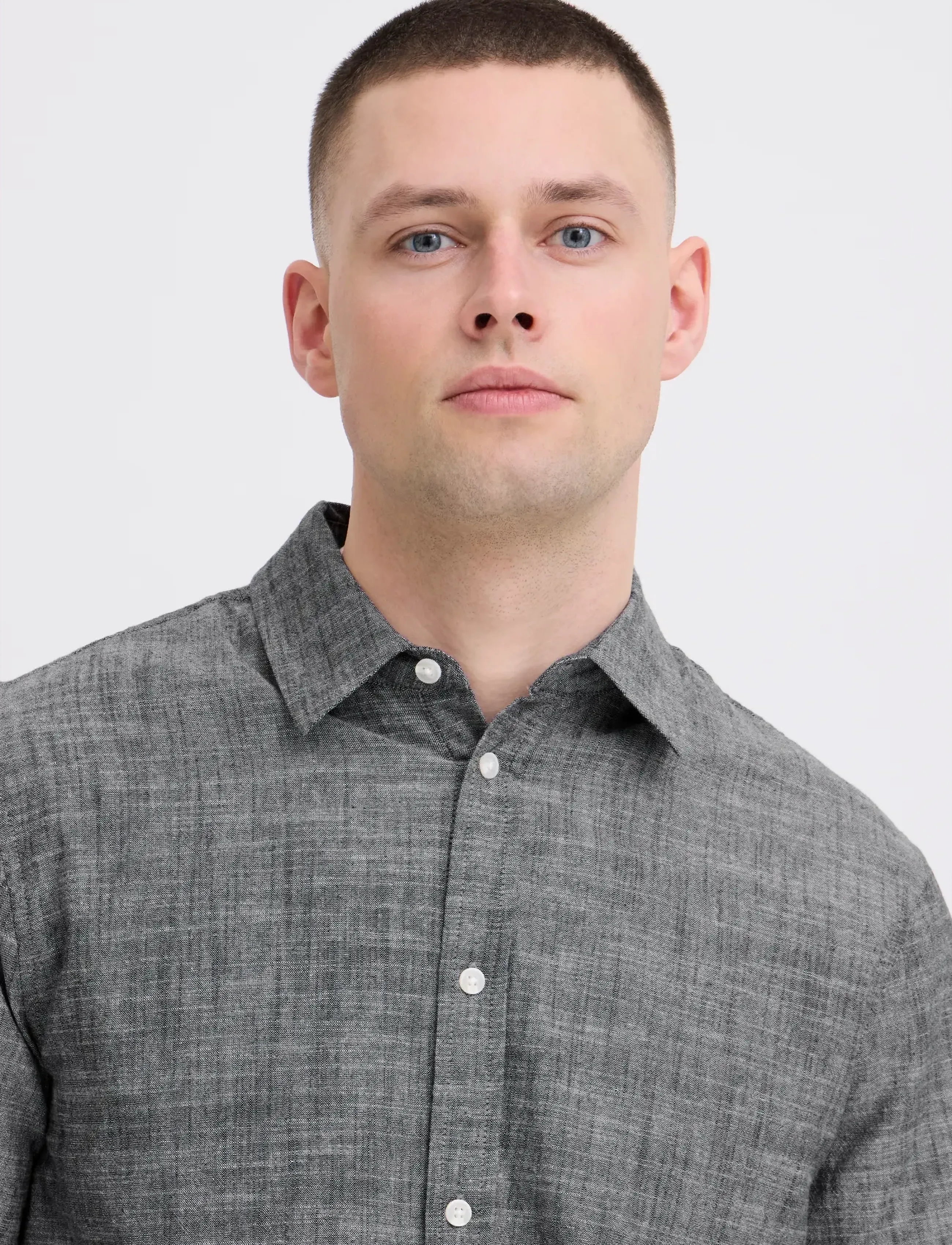 Blend - BHDARIS SLUB L/S - casual hemden - salute - 4