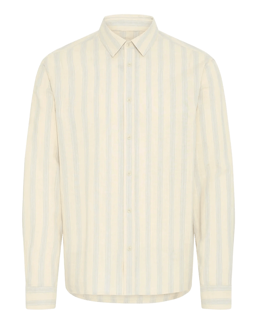 Blend - BHDARIS SLUB STRIPE - triibulised särgid - faded denim - 1
