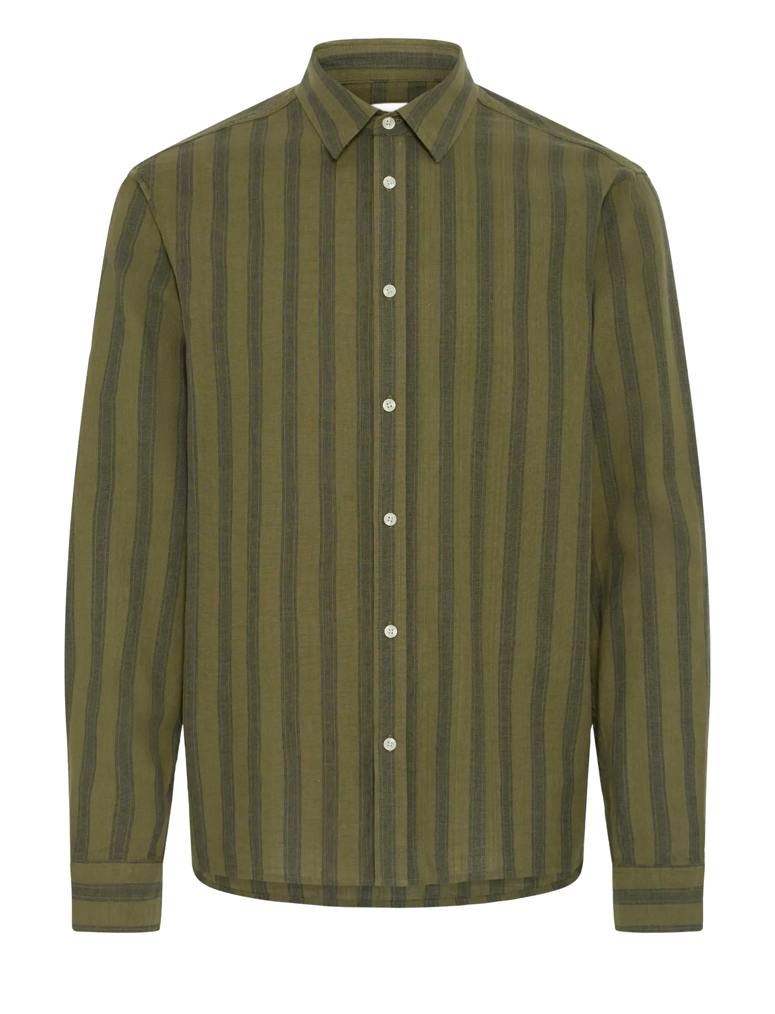 Blend BHDARIS SLUB STRIPE - Blend - WINTER MOSS / khaki/green