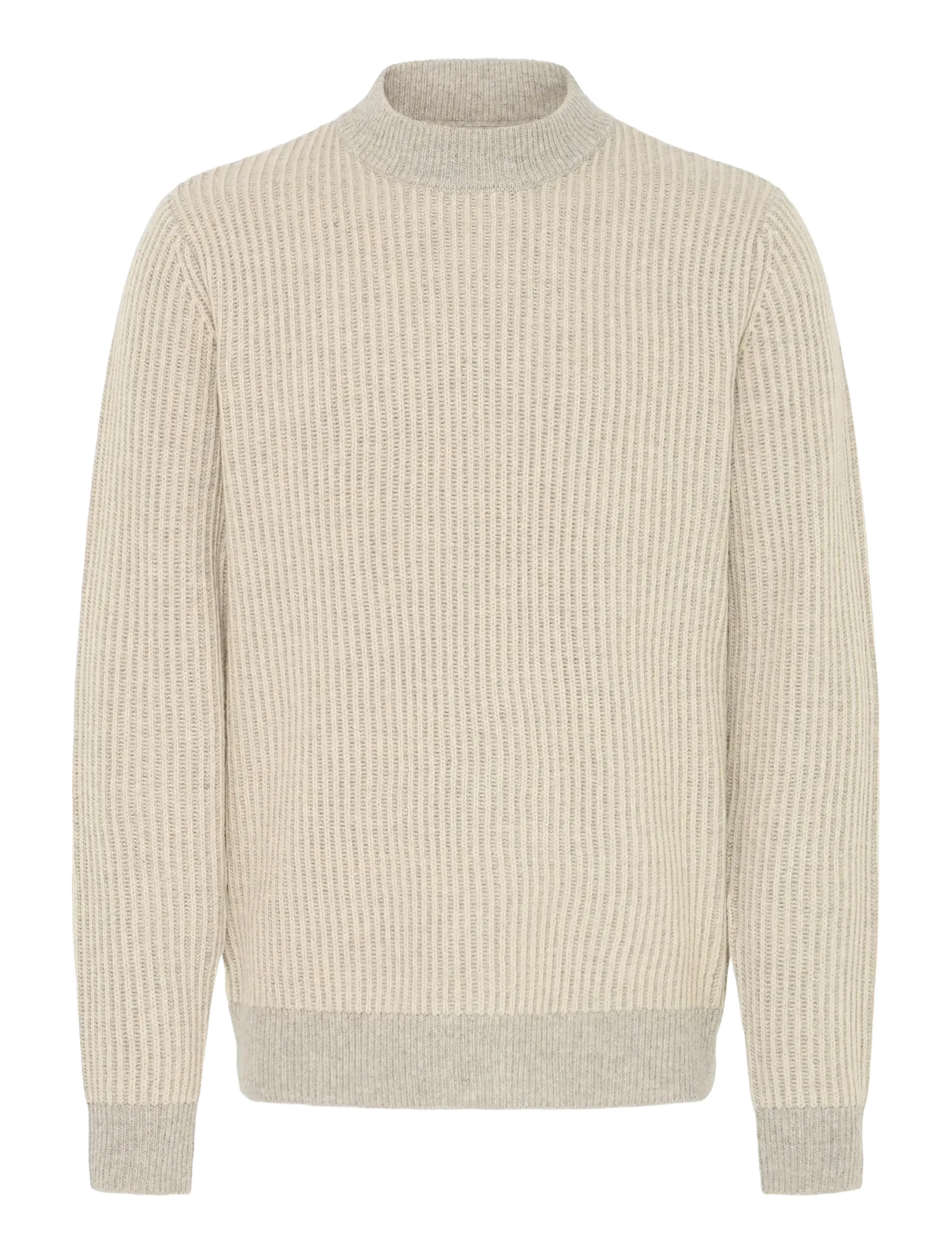 BLEND Bhbassel Crew Knit Cream - M - Herren