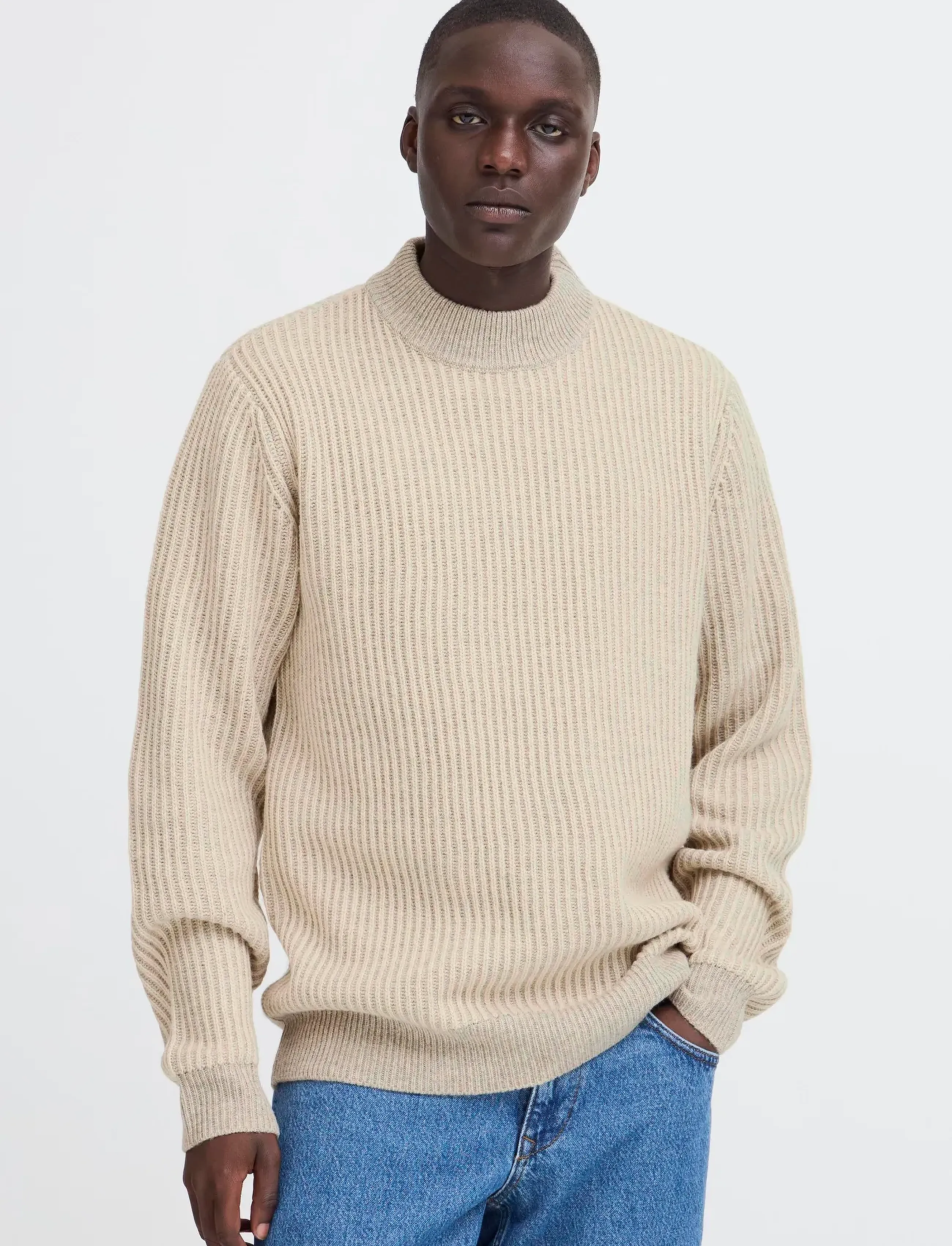 Blend - BHBASSEL CREW KNIT - rund hals - crockery - 4