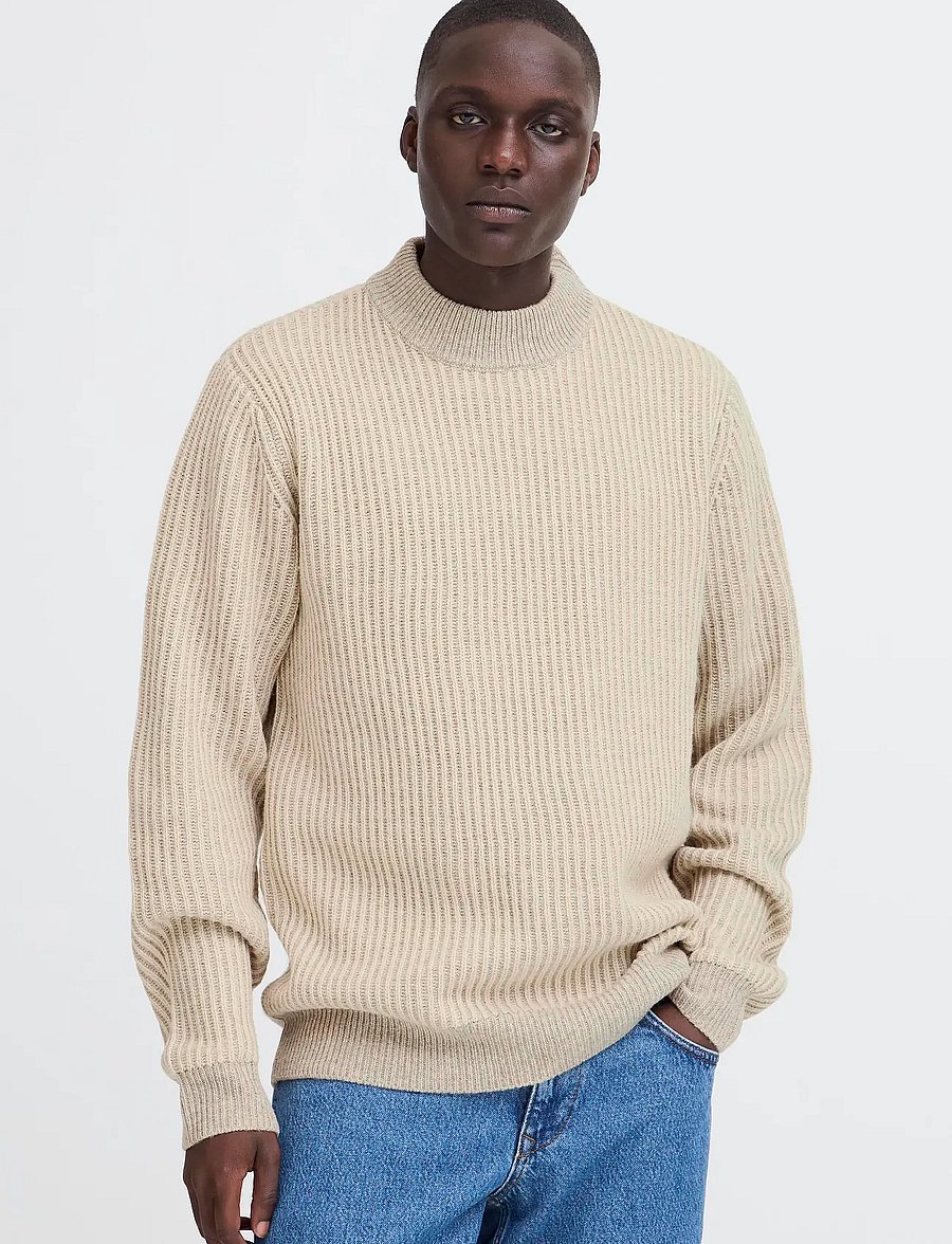 Blend - BHBASSEL CREW KNIT - rundhals - crockery - 4