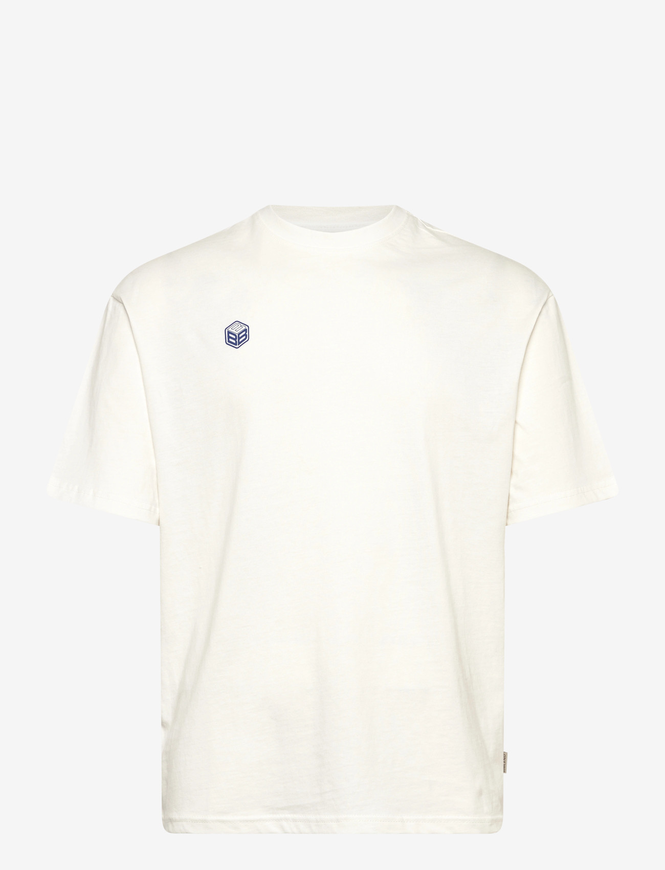 Blend - BHKELSEY BACKPRINT S/S TEE - short-sleeved t-shirts - snow white - 1