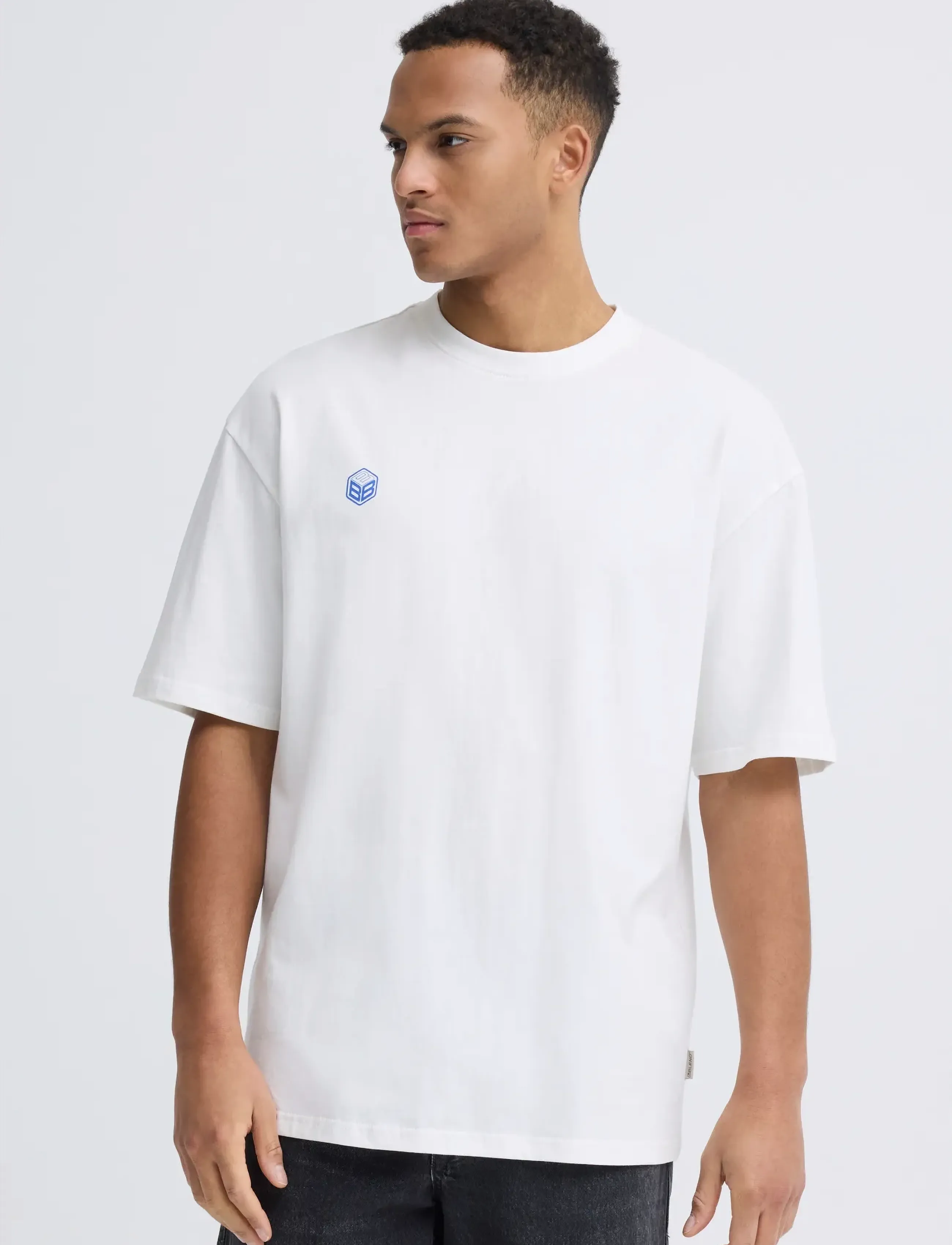 Blend - BHKELSEY BACKPRINT S/S TEE - korte mouwen - snow white - 5