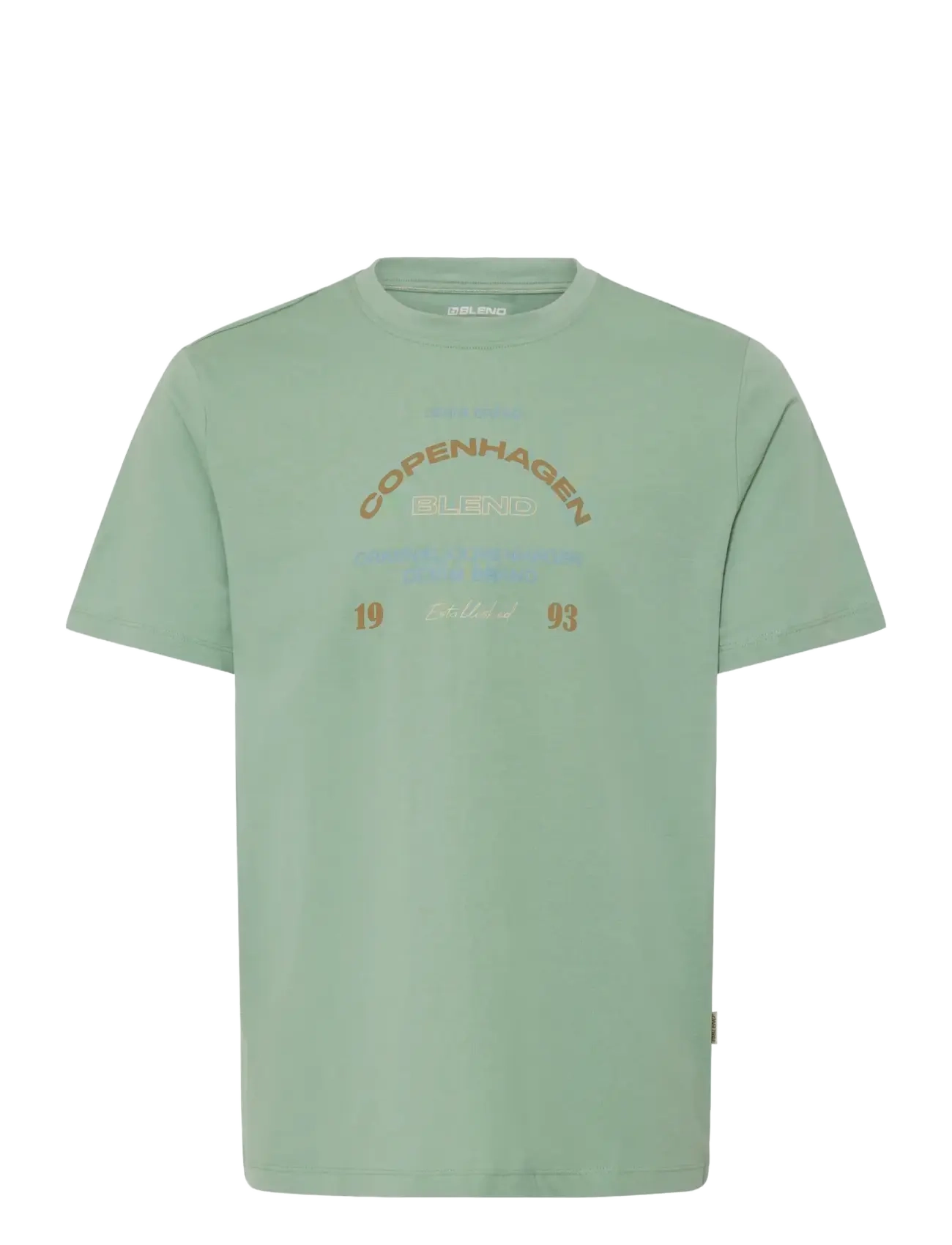 Blend BHKORNELI LOGO S/S TEE - T-shirts - GRANITE GREEN / green