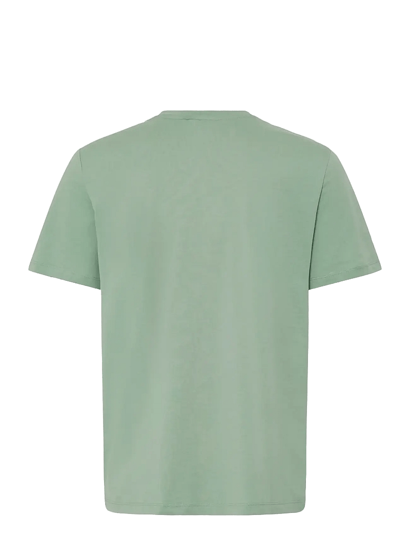 Blend - BHKORNELI LOGO S/S TEE - kortärmade t-shirts - granite green - 2